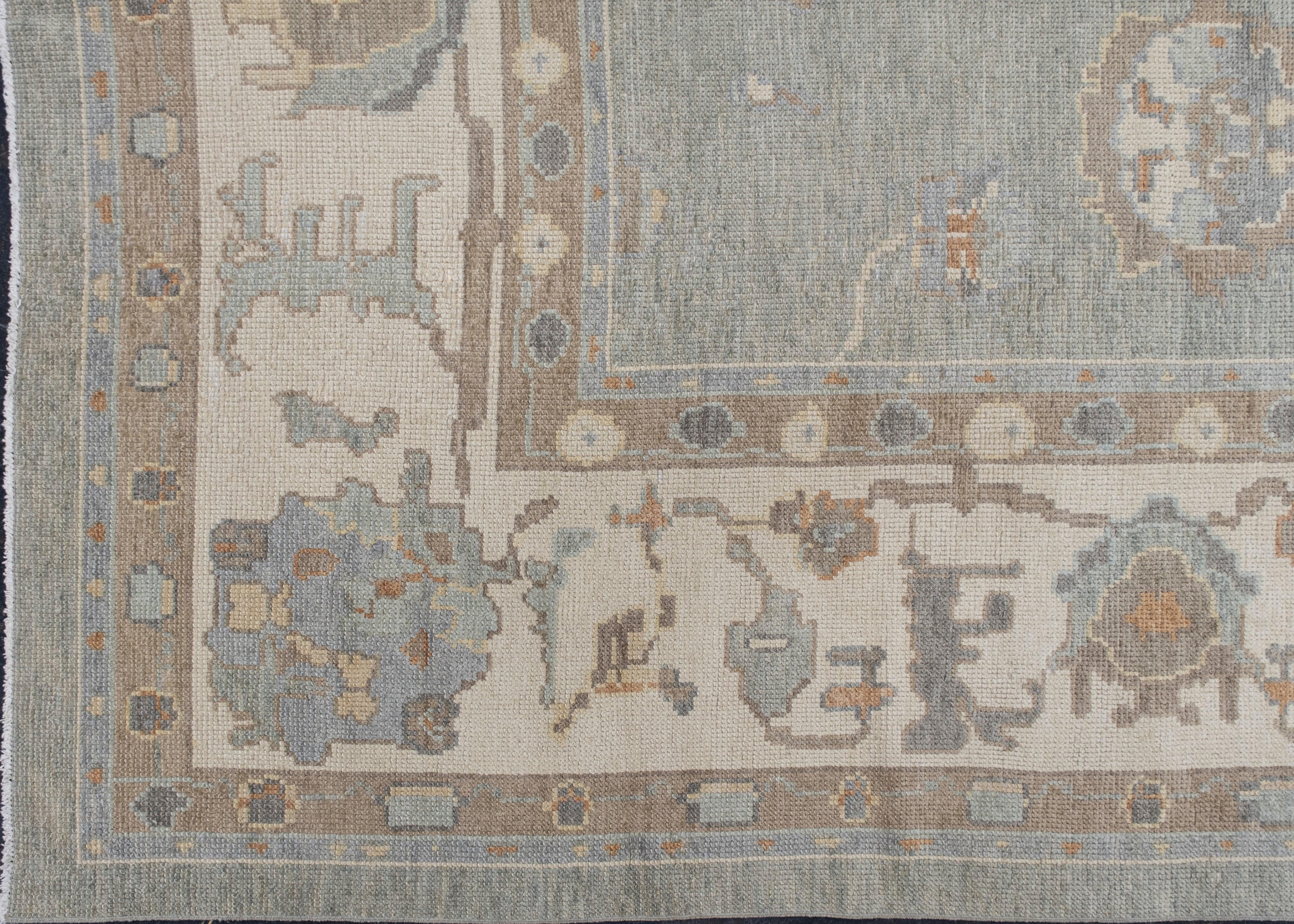 Turkish Oushak Rug 9'11