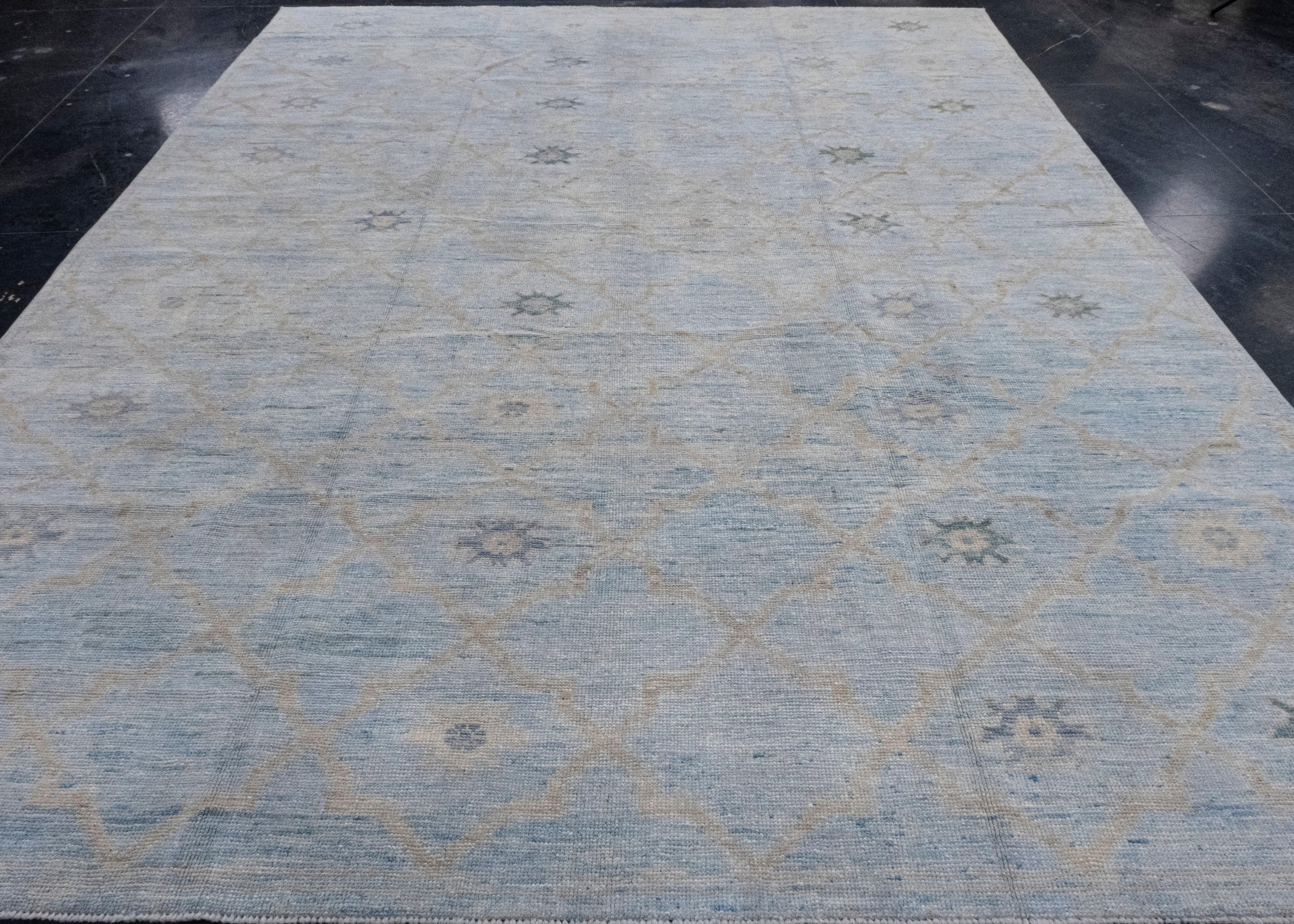 Turkish Oushak Rug 9'2