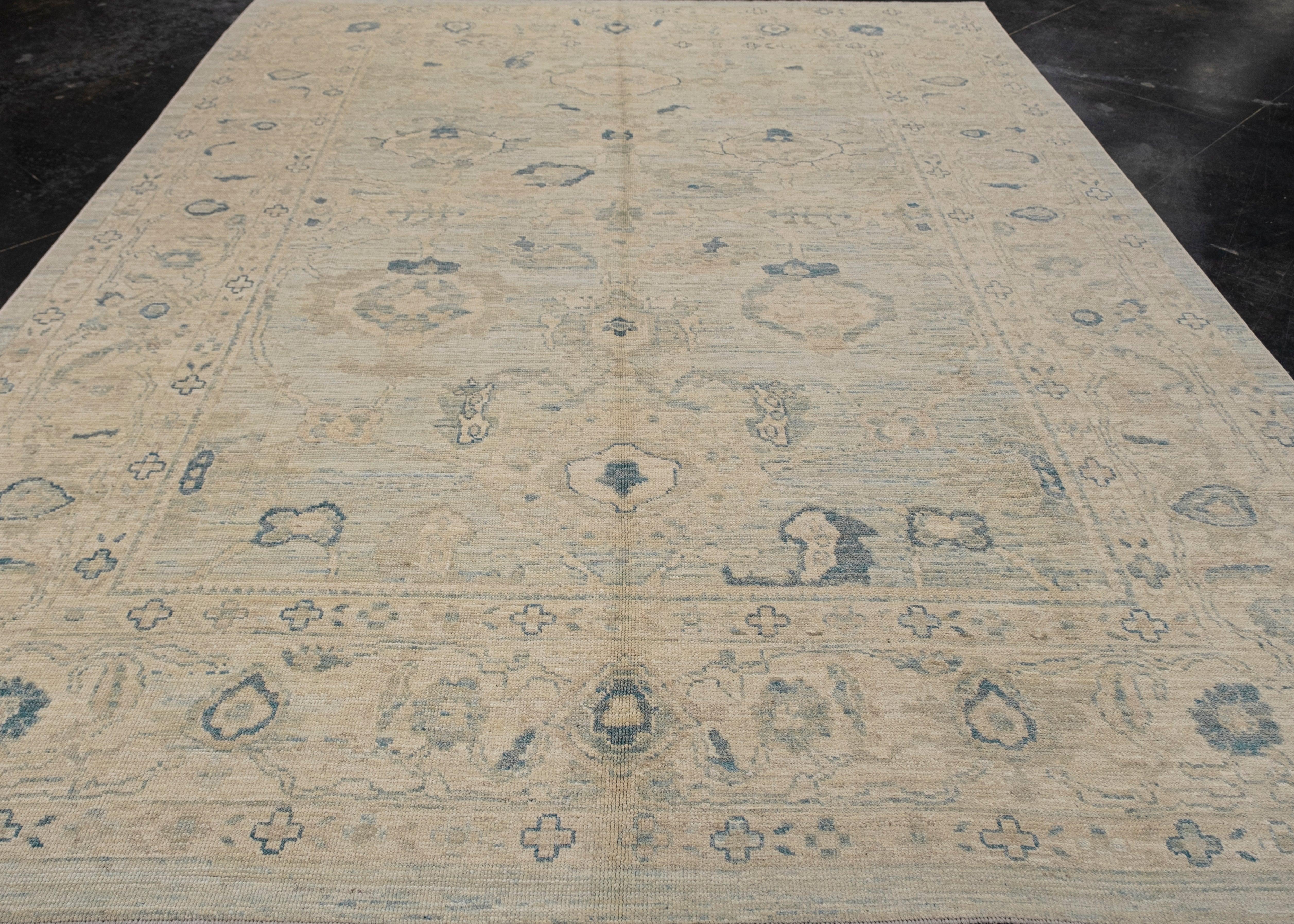 Turkish Oushak Rug 9'2