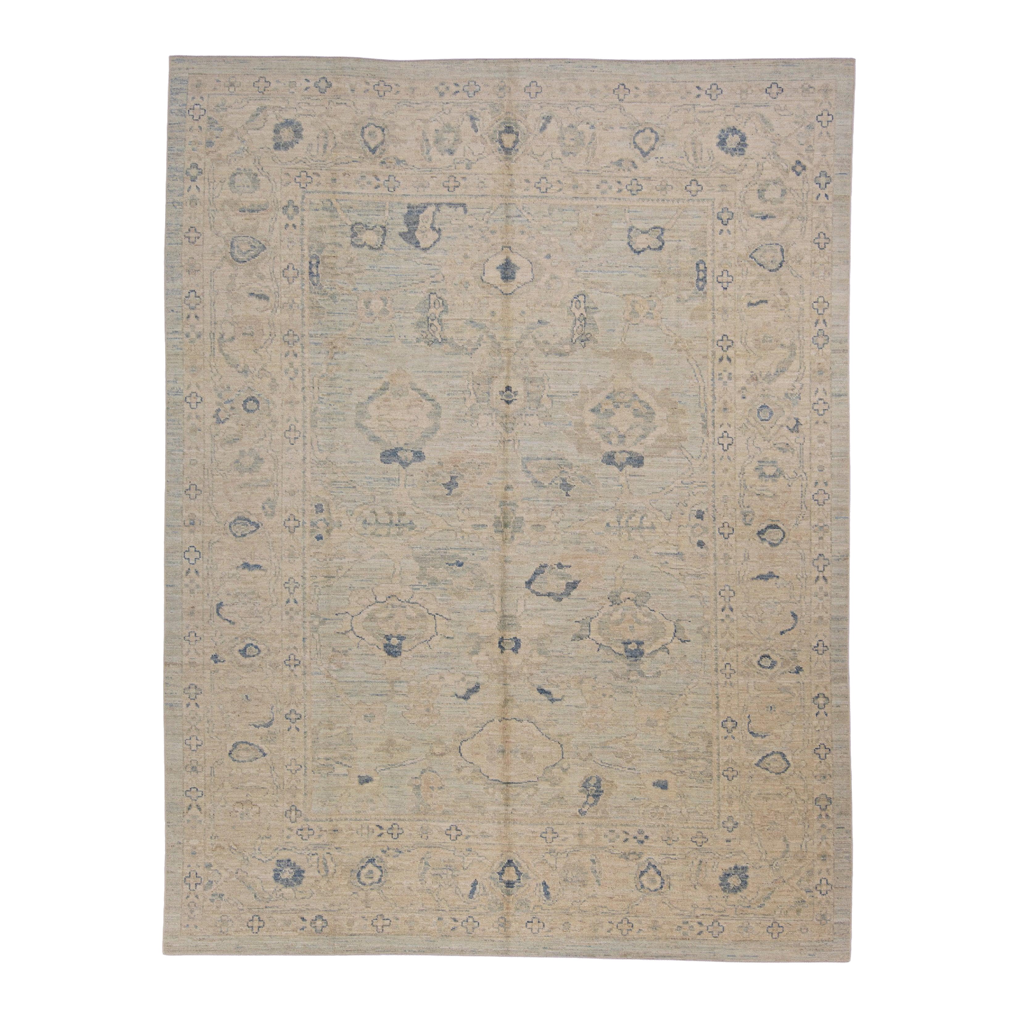 Türkischer Oushak-Teppich 9'2" x 12' #15026