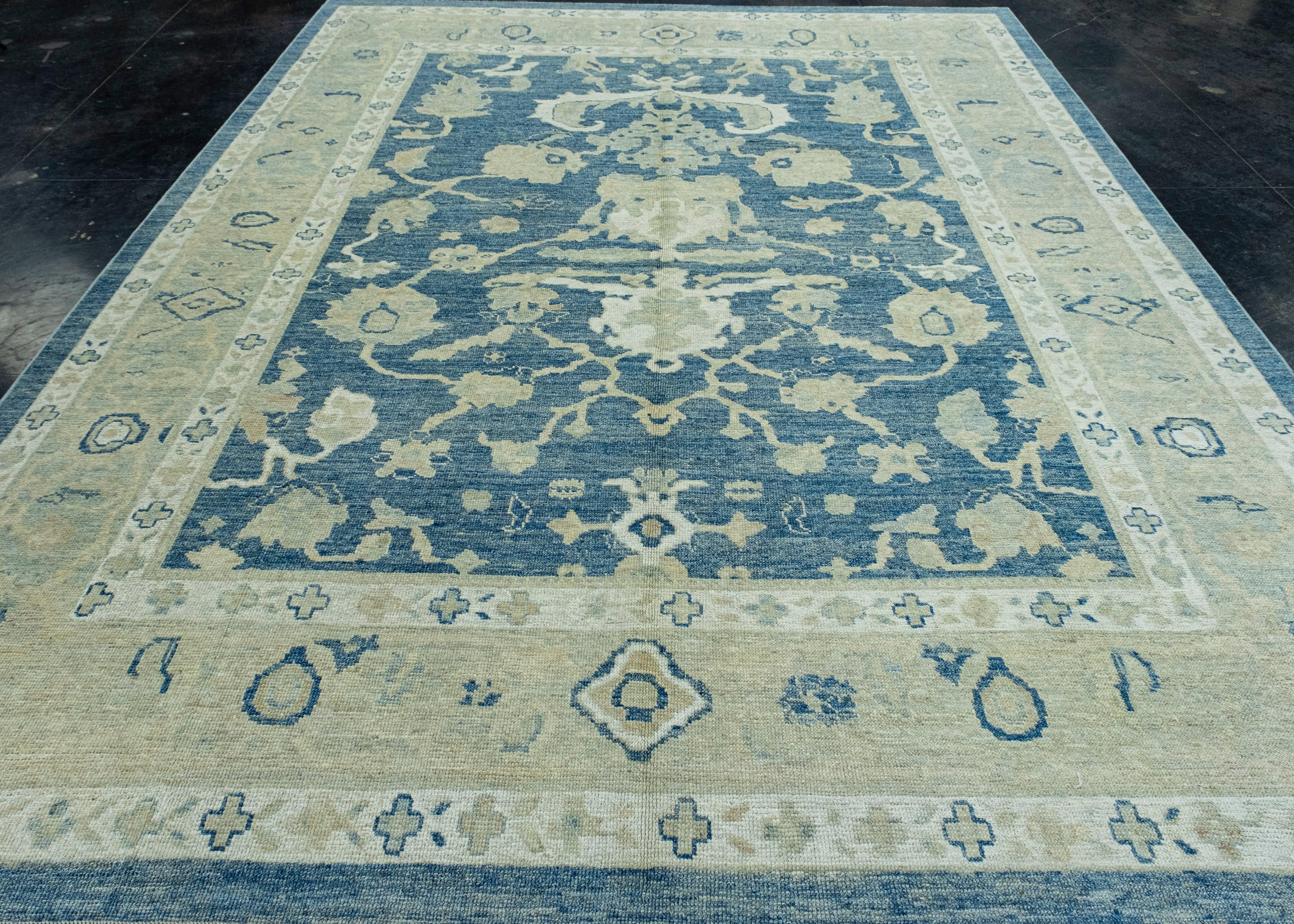 Turkish Oushak Rug 9'2