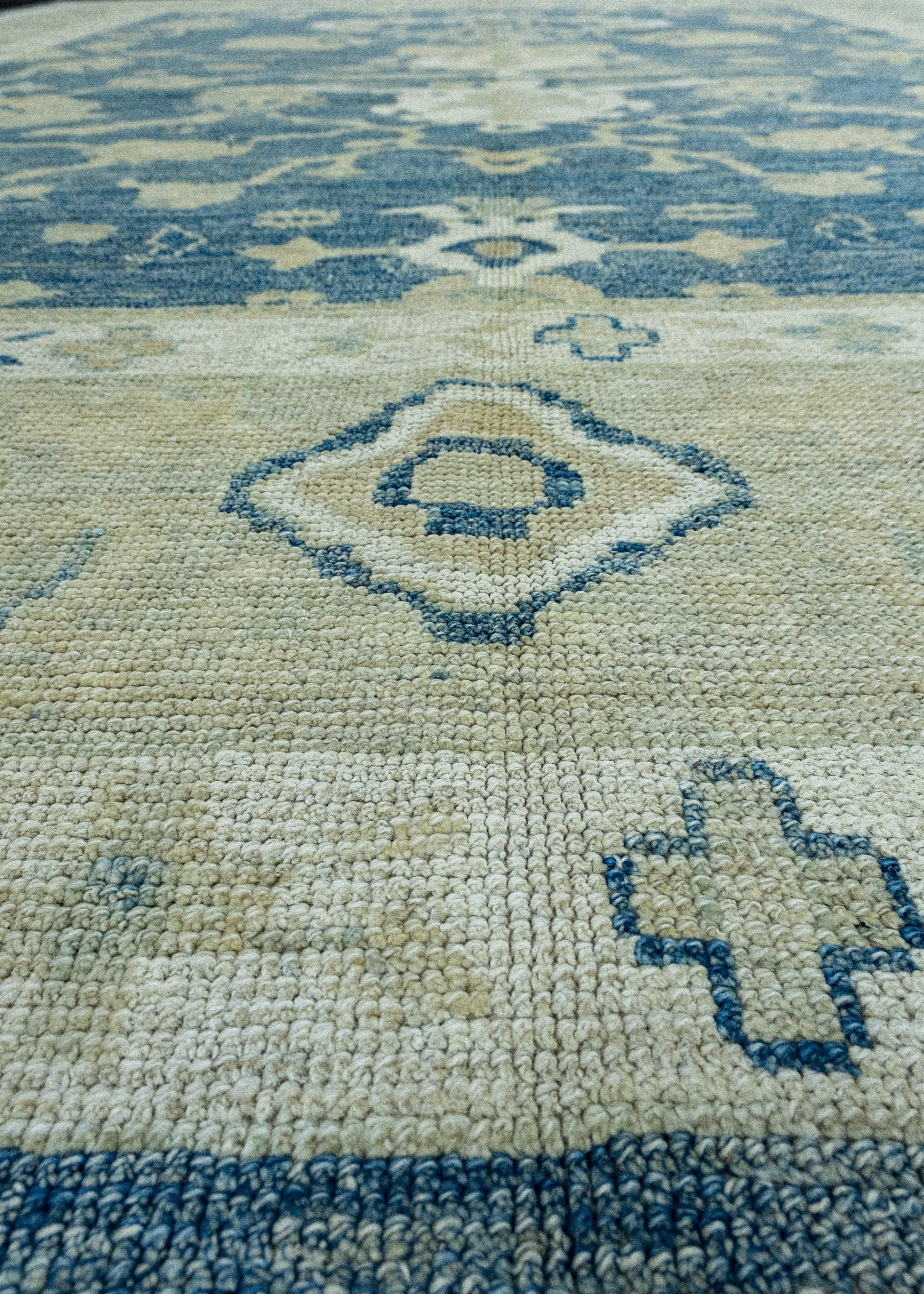Contemporary Turkish Oushak Rug 9'2