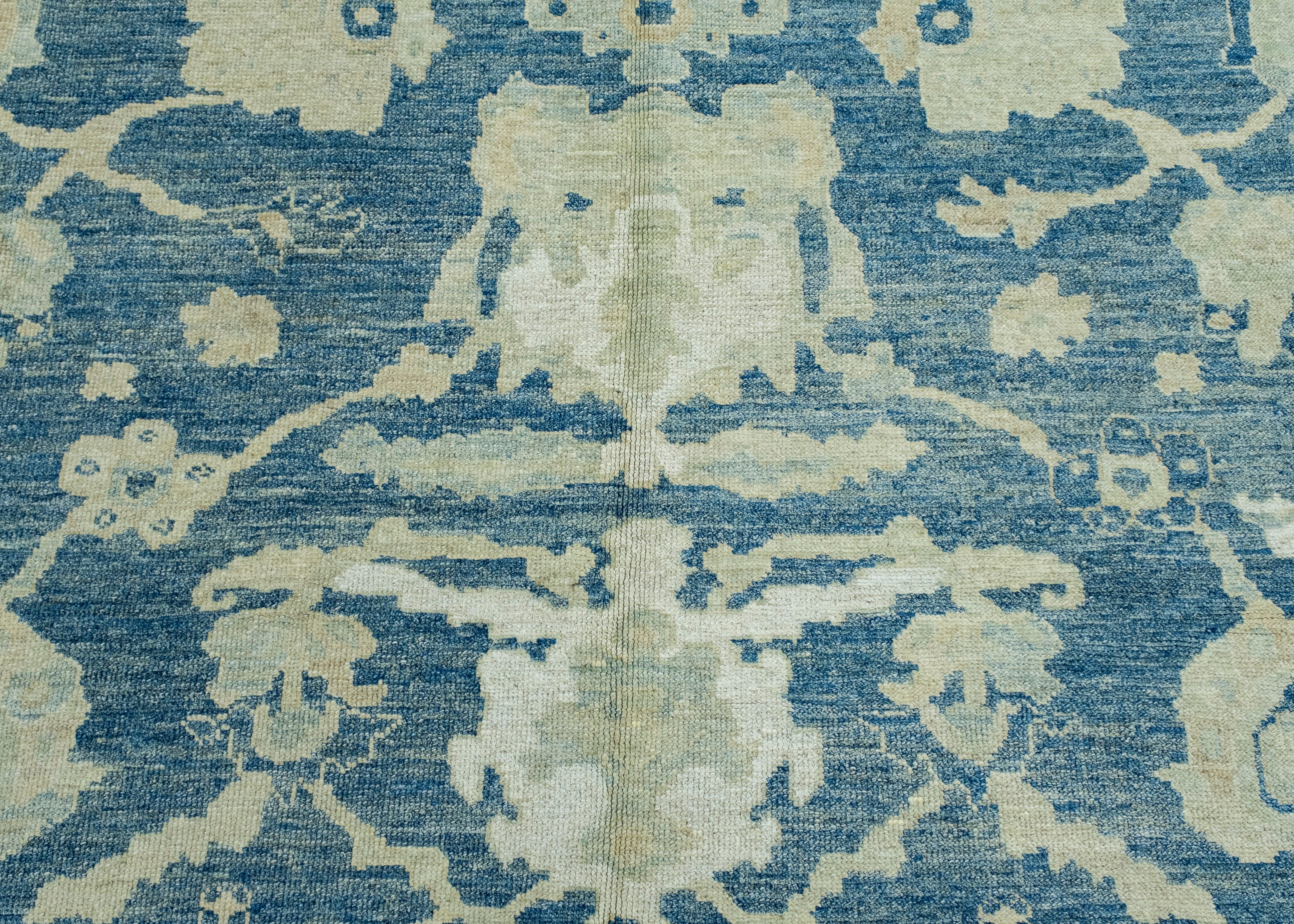 Wool Turkish Oushak Rug 9'2
