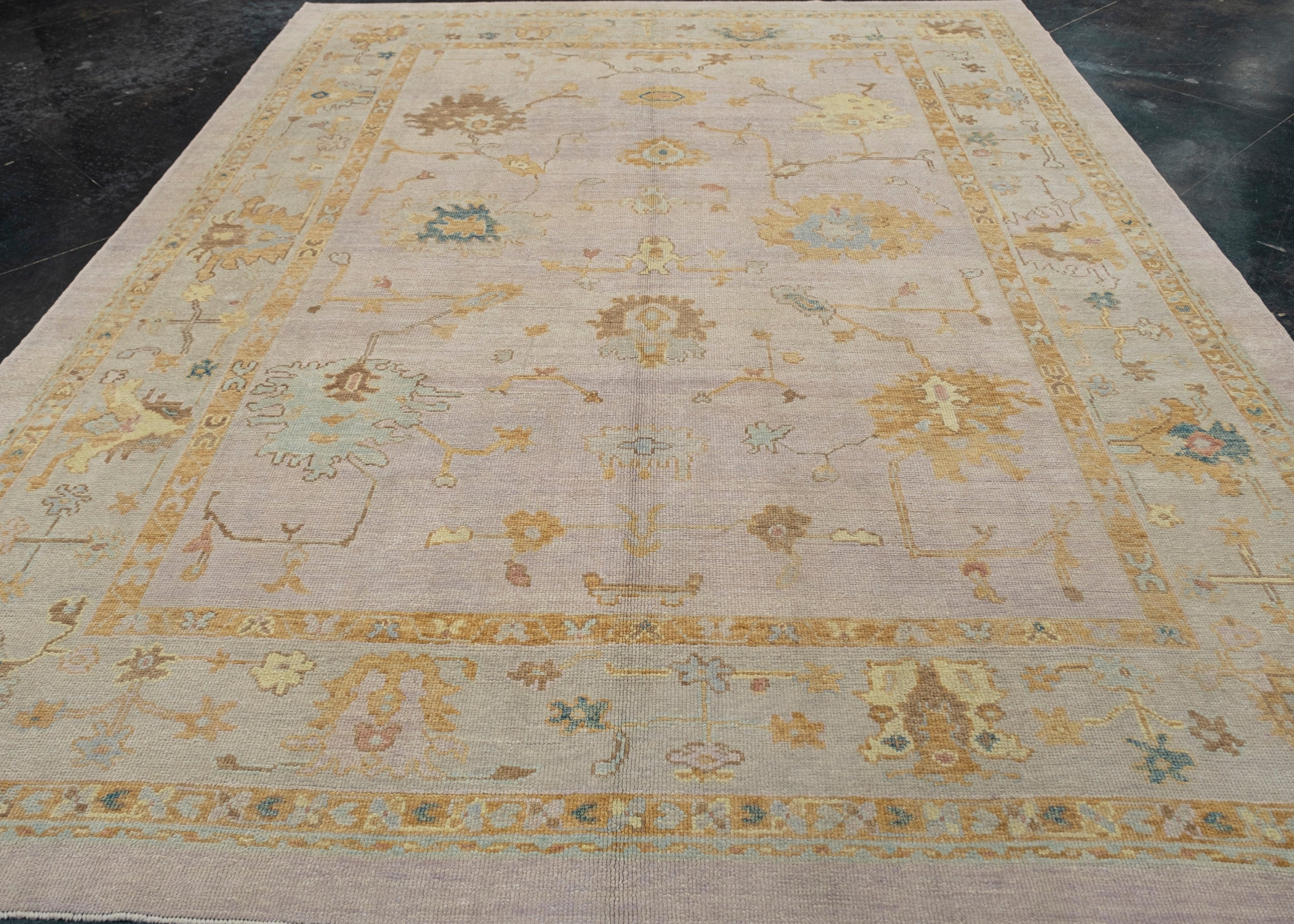 Turkish Oushak Rug 9'2
