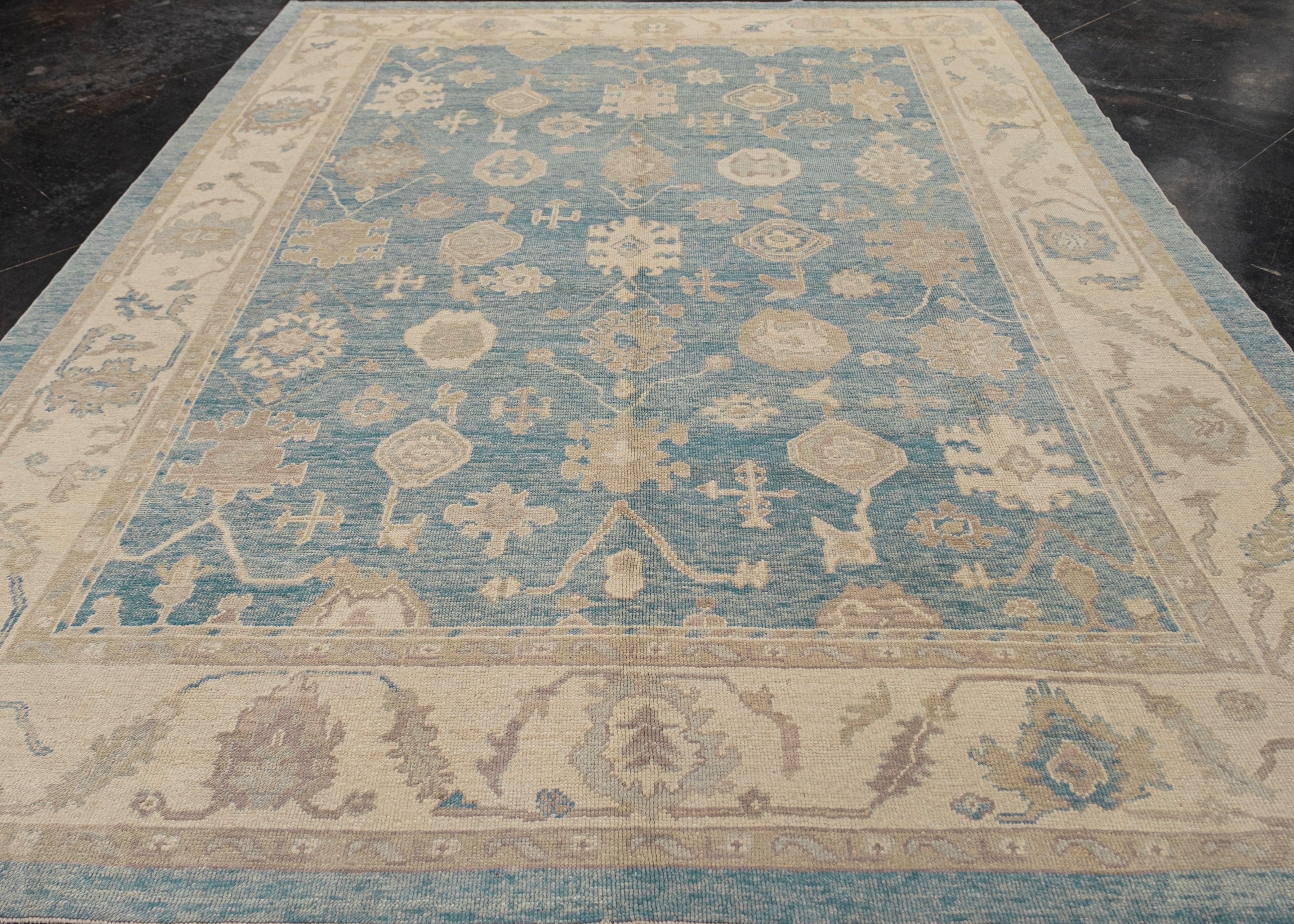 Turkish Oushak Rug 9'2
