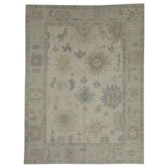 Tappeto turco Oushak 9'2" x 12'1"