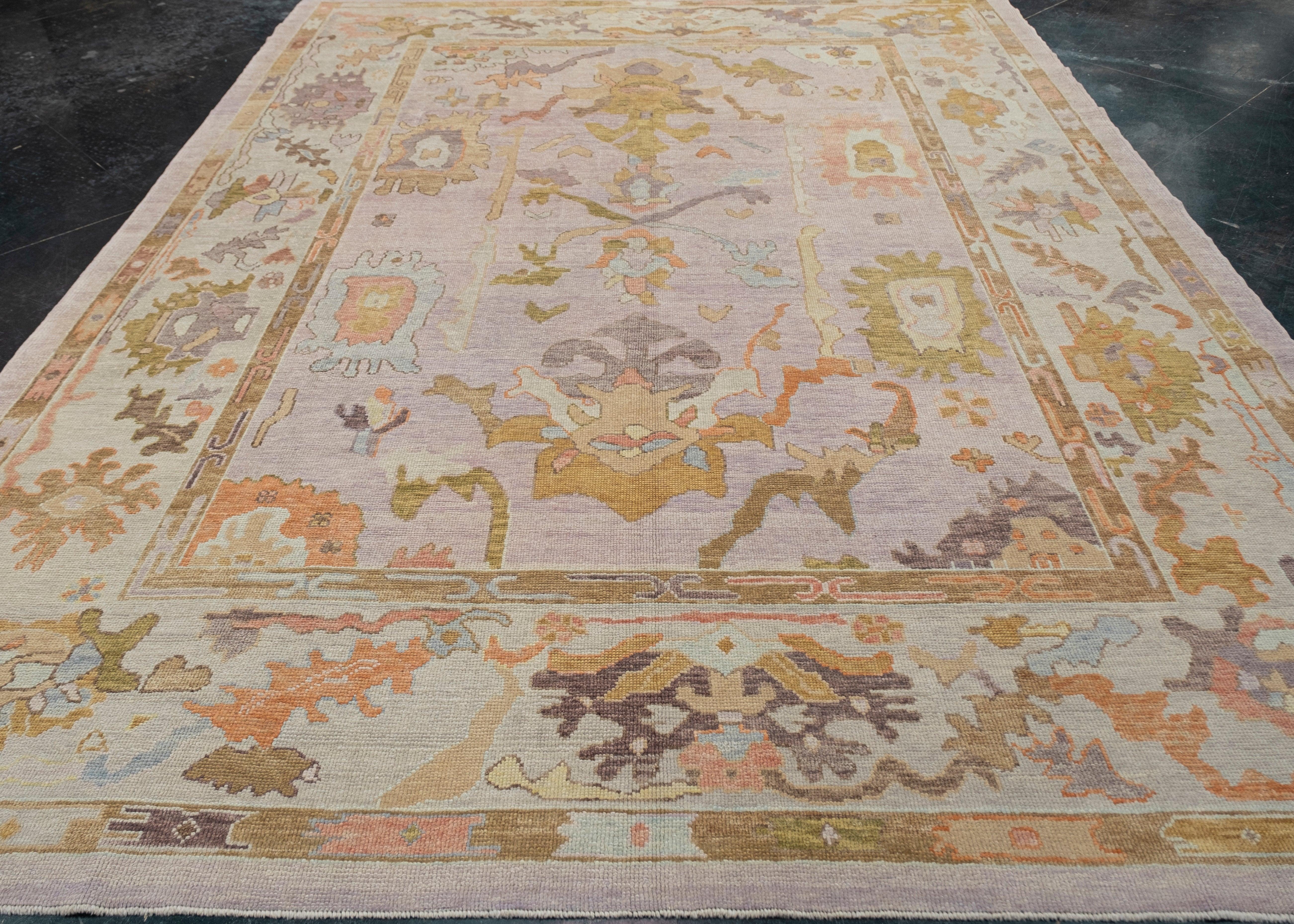 Turkish Oushak Rug 9'2