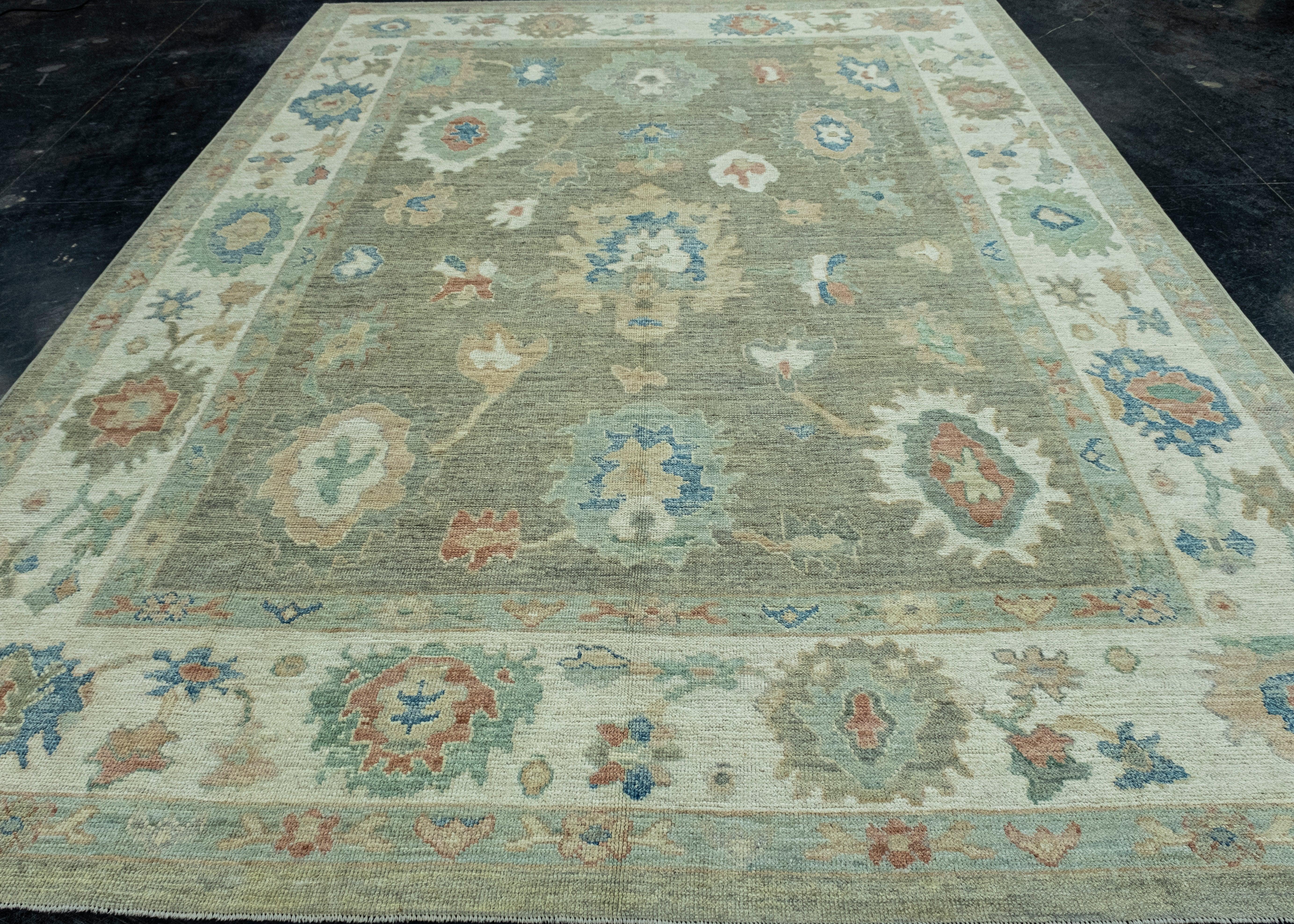 Turkish Oushak Rug 9'2
