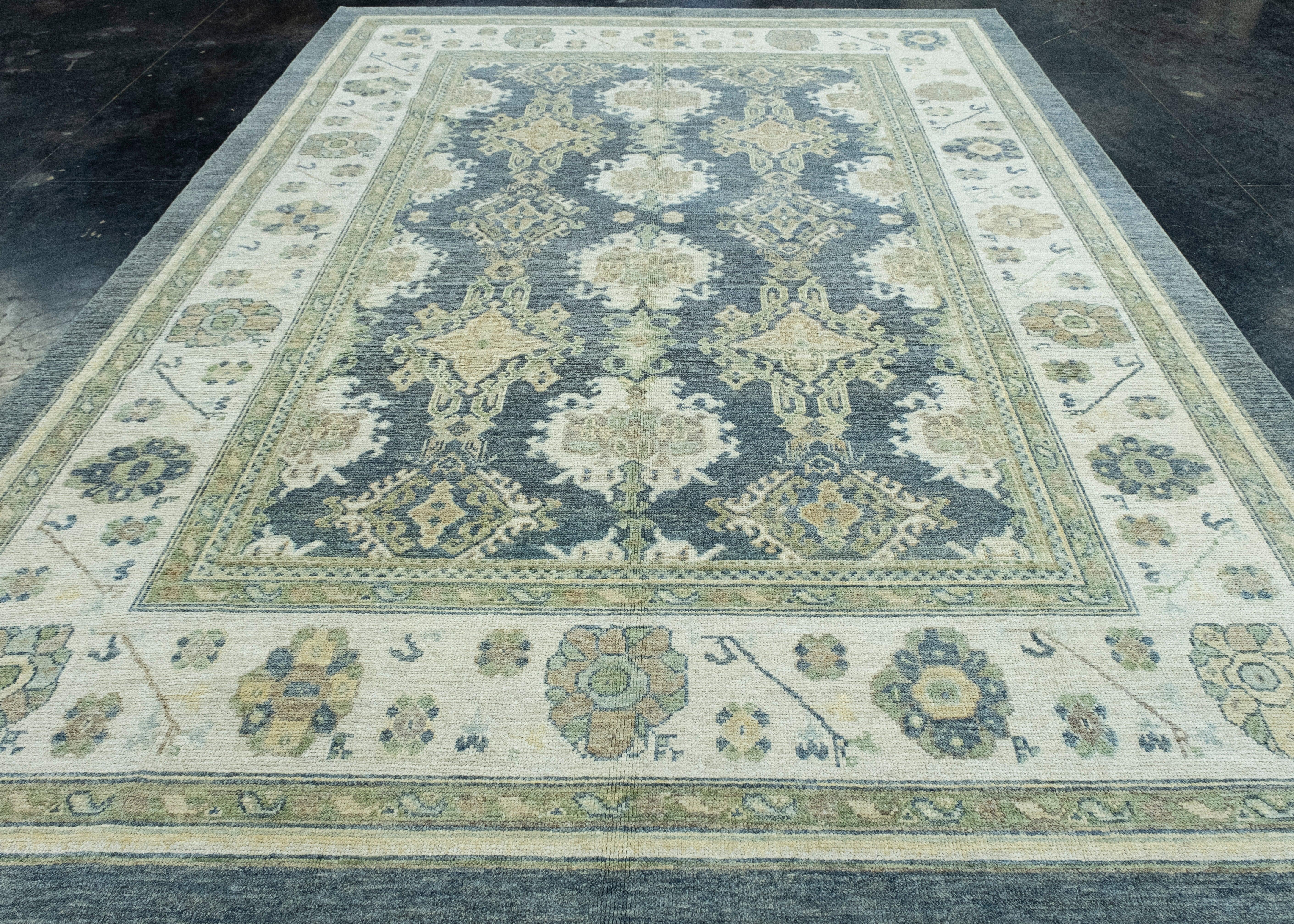 Turkish Oushak Rug 9'2