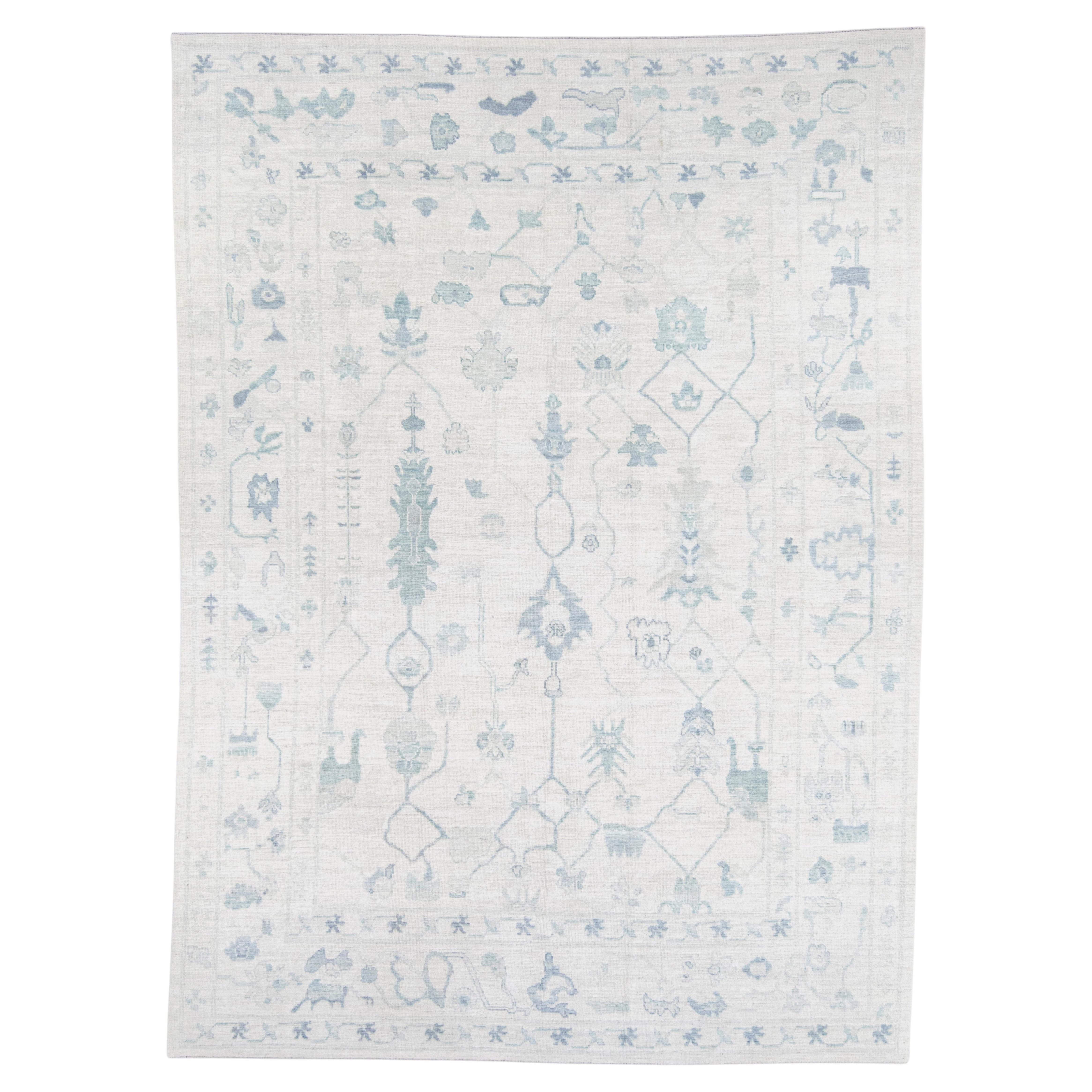 Turkish Oushak Rug 9'2" x 12'7" #20341
