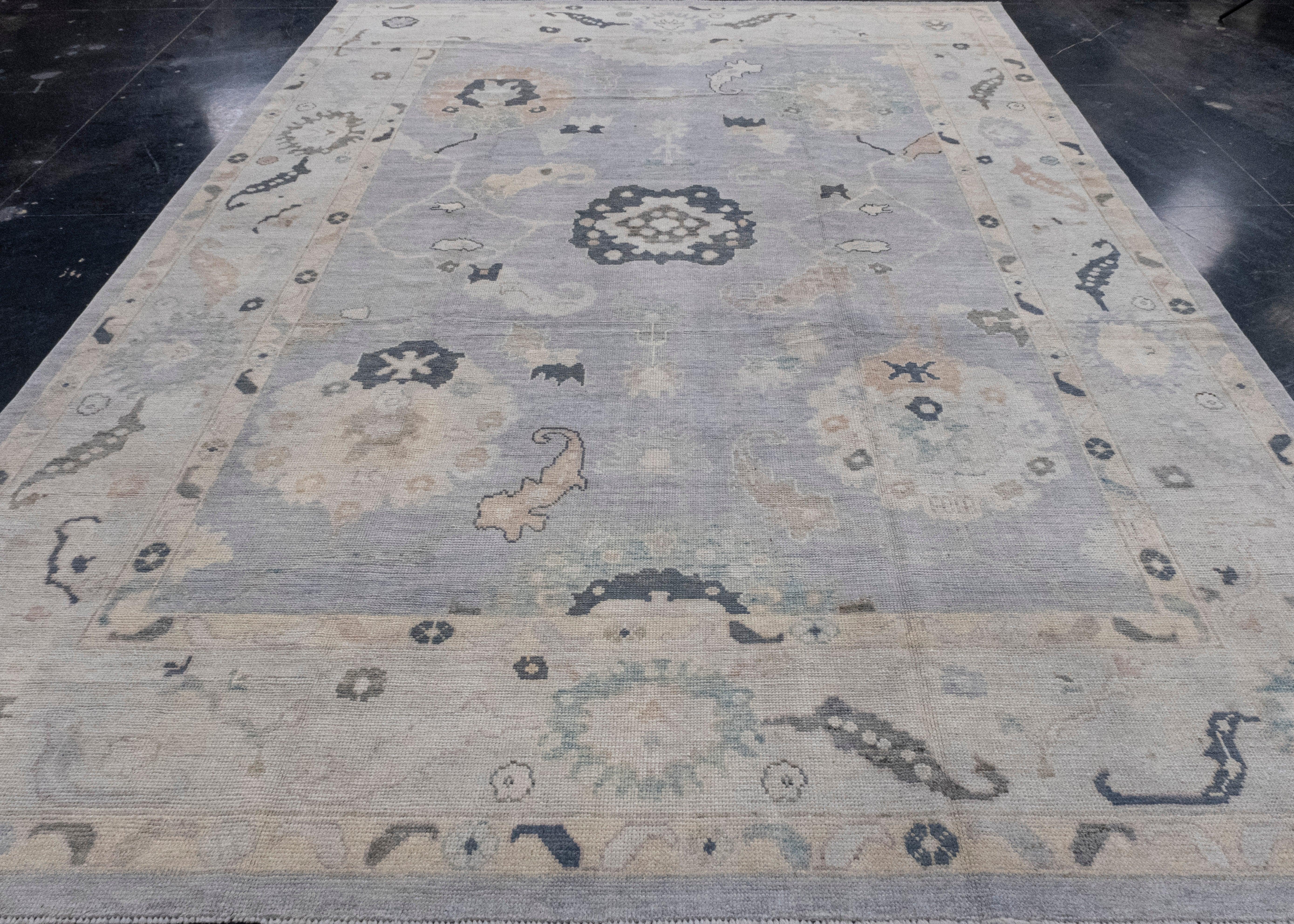 Turkish Oushak Rug 9'2