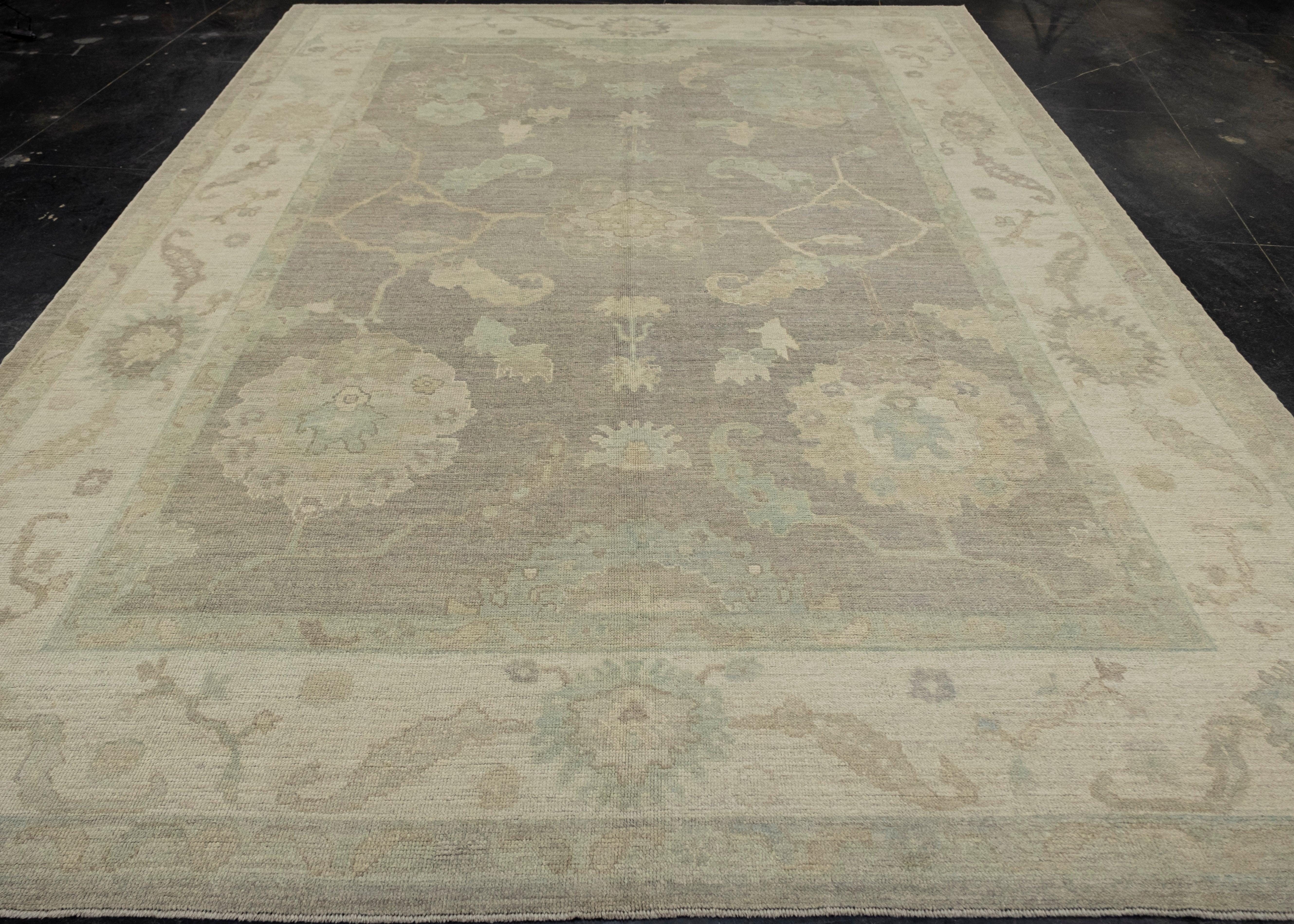Turkish Oushak Rug 9'2