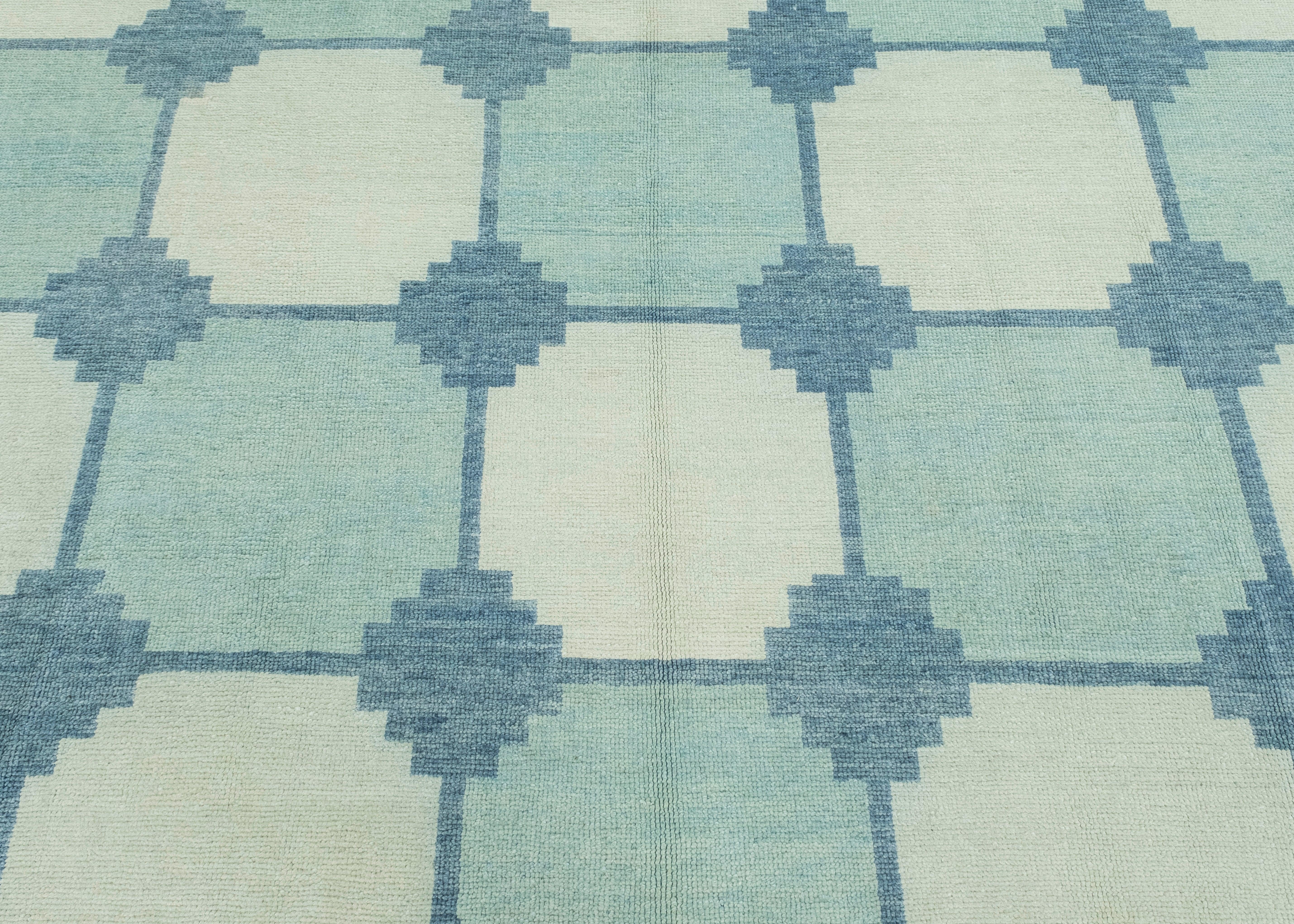 Wool Turkish Oushak Rug 9'2