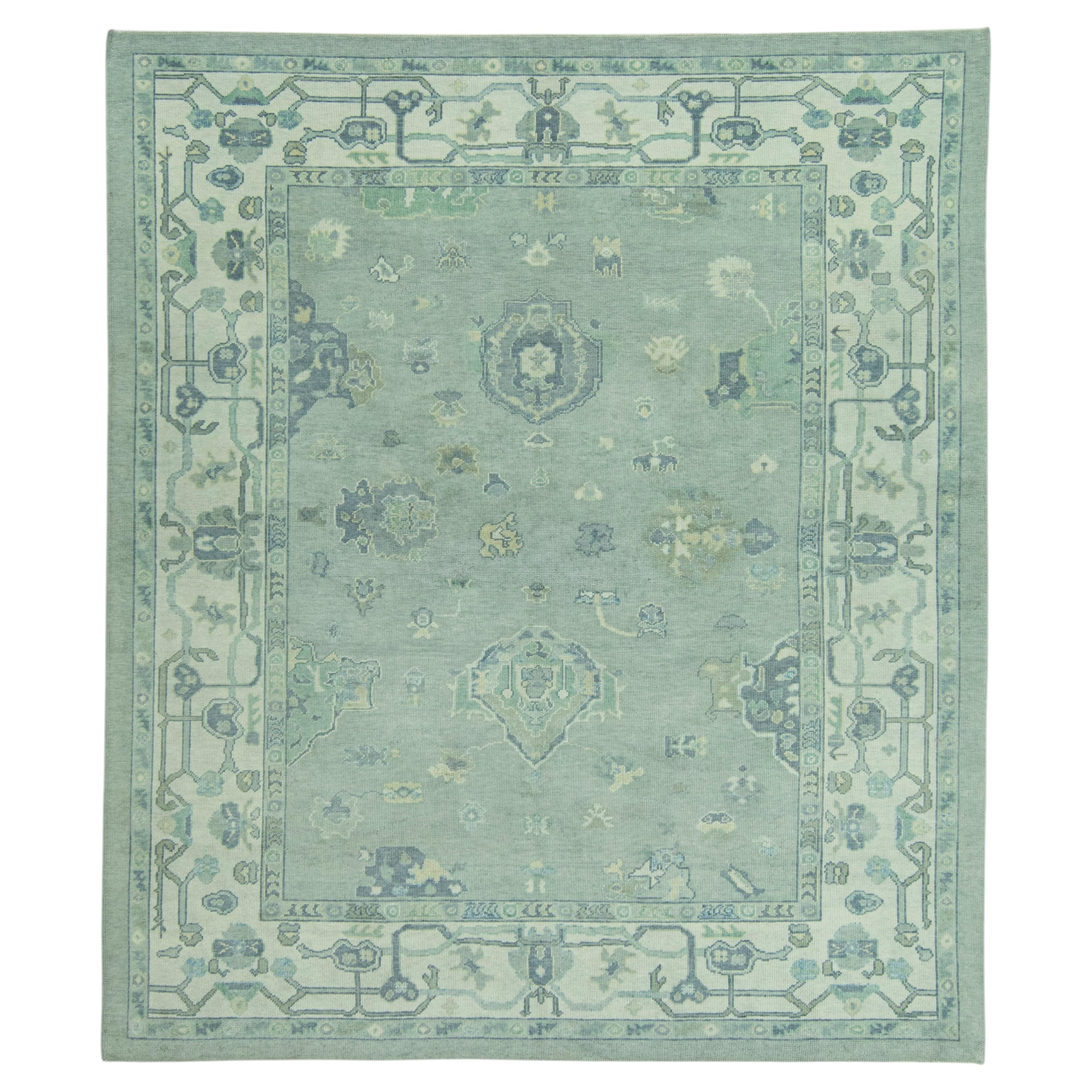 Turkish Oushak Rug 9'3" x 10'8" #19055