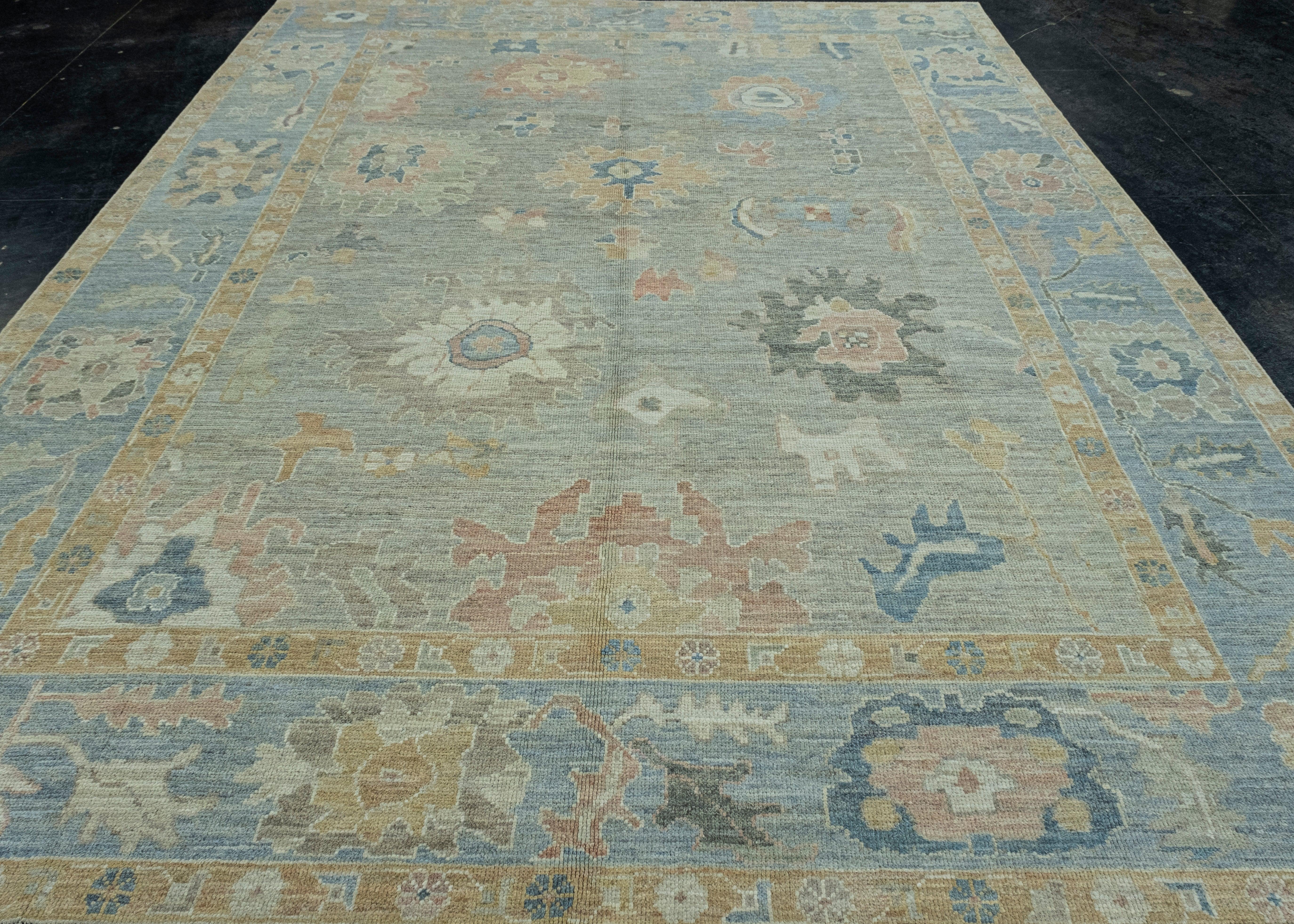 Turkish Oushak Rug 9'3