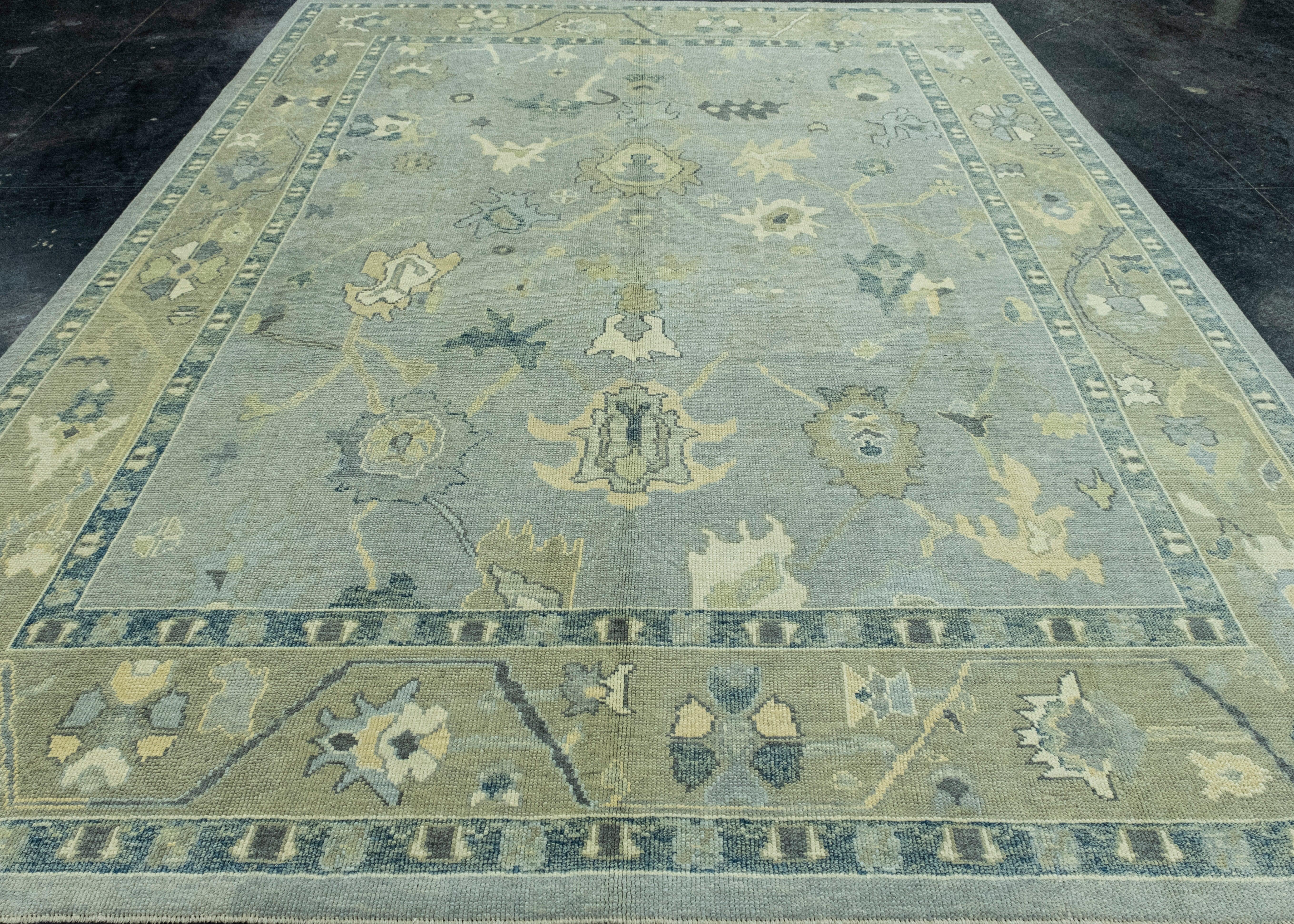 Turkish Oushak Rug 9'3