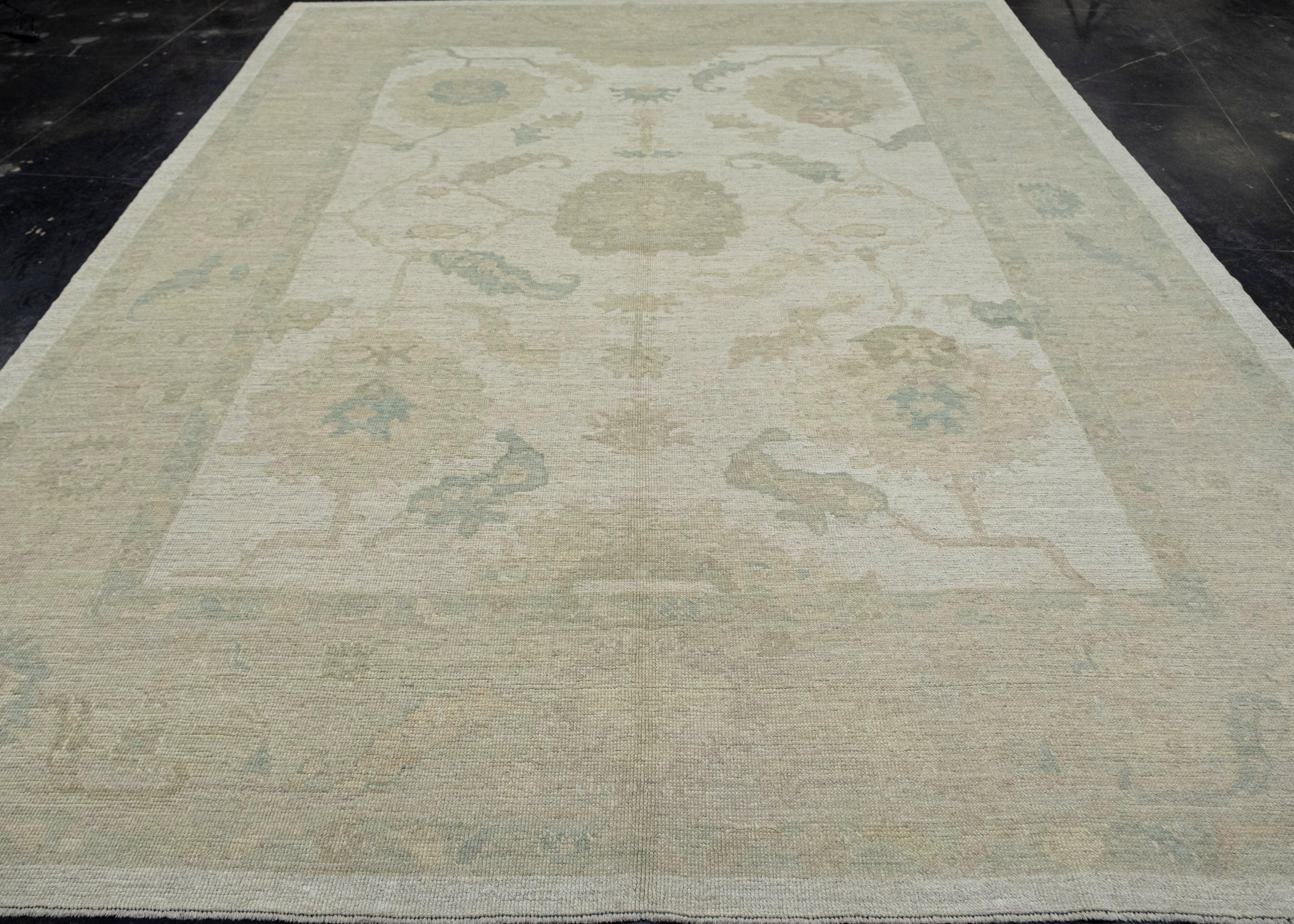 Alfombra turca Oushak 9'3