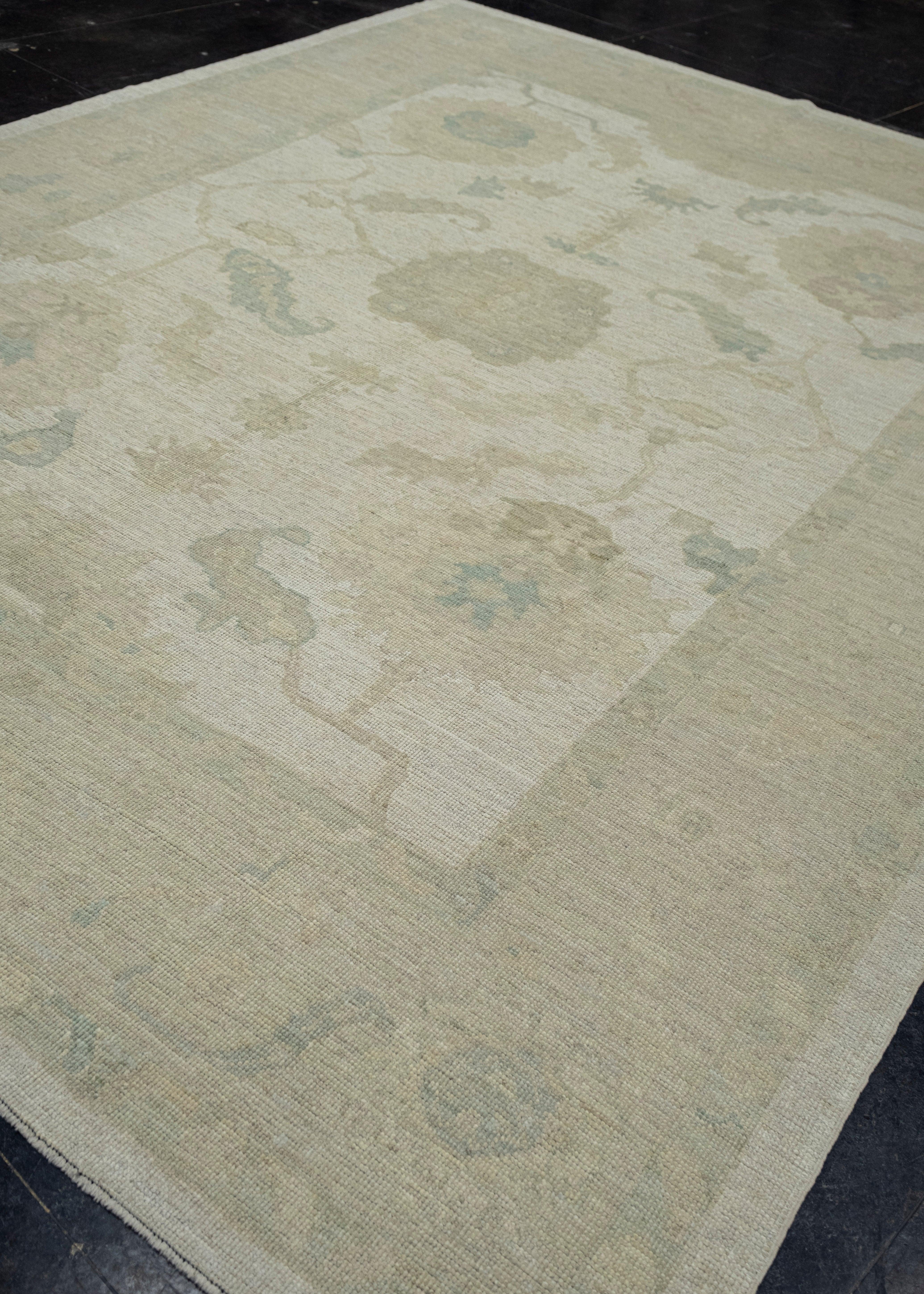 Alfombra turca Oushak 9'3