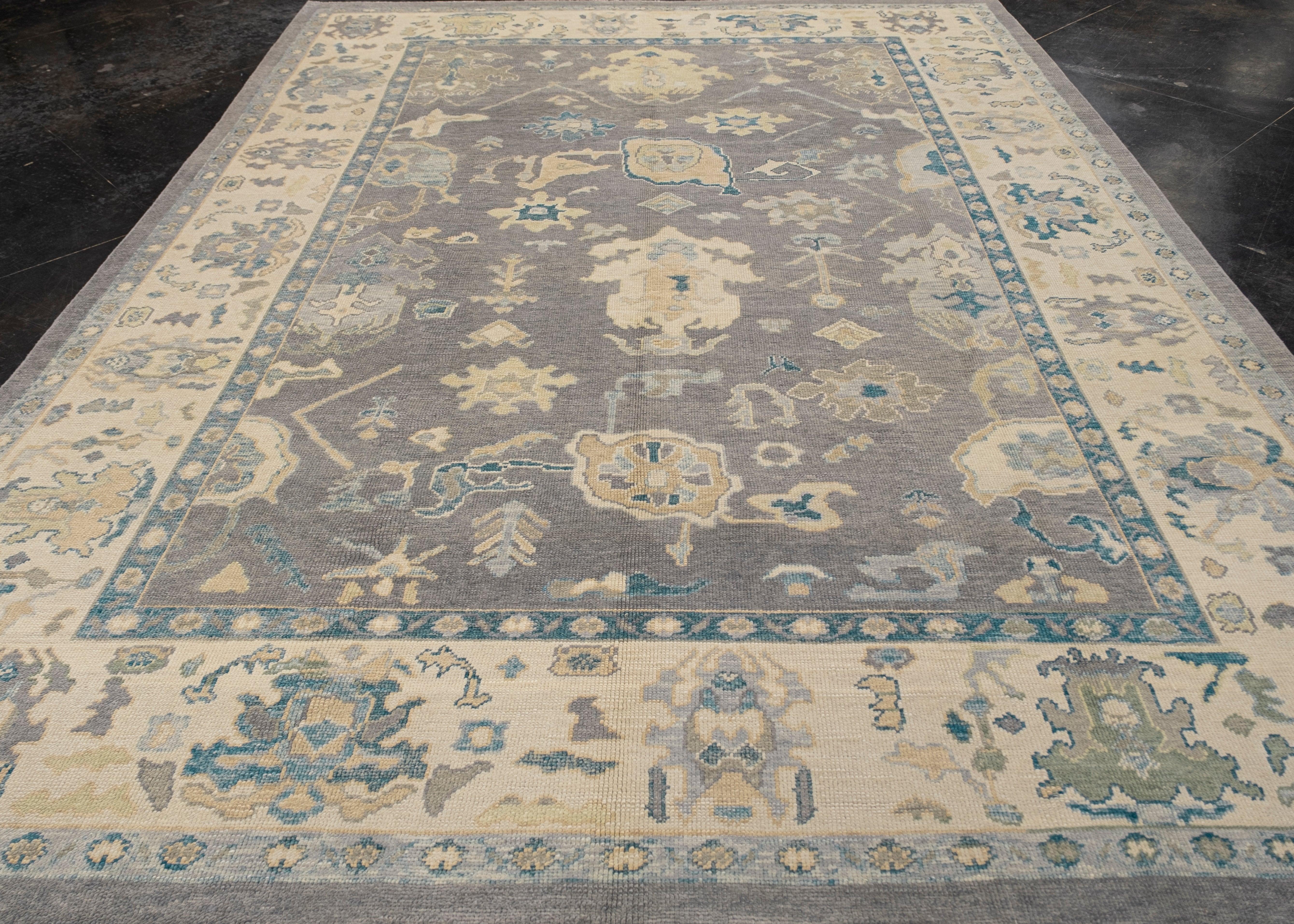 Turkish Oushak Rug 9'3