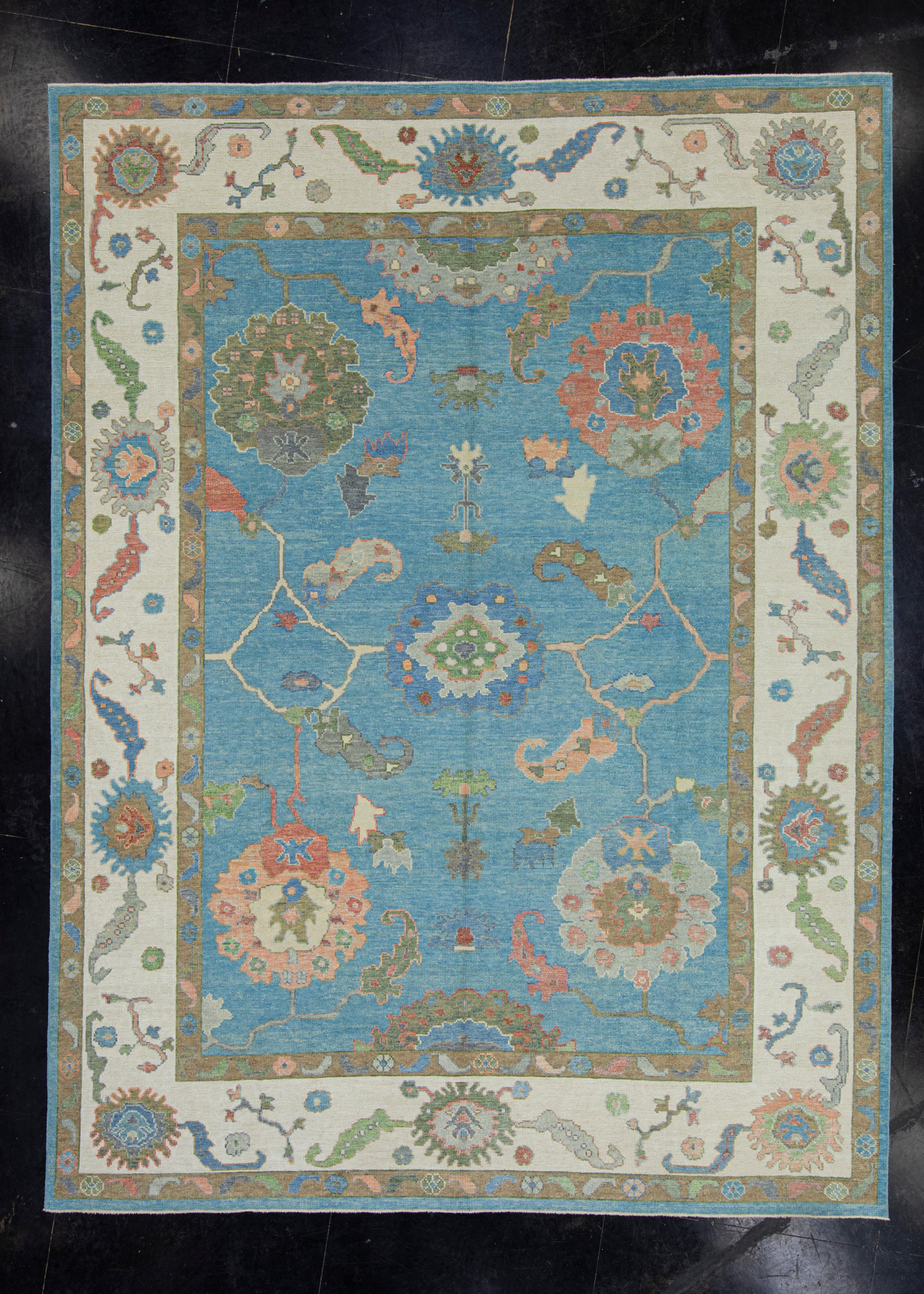 Turkish Oushak Rug 9'3
