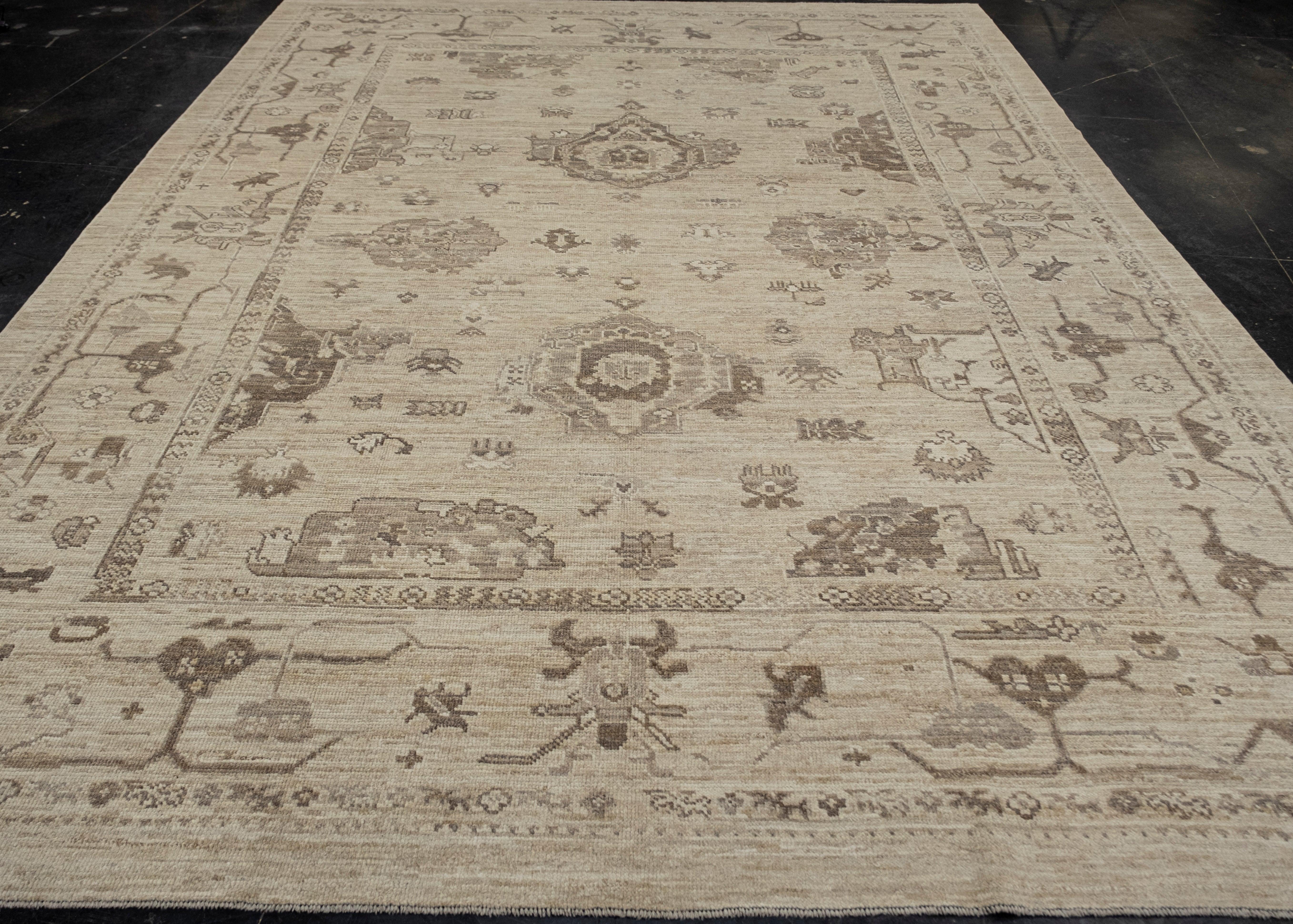 Turkish Oushak Rug 9'3