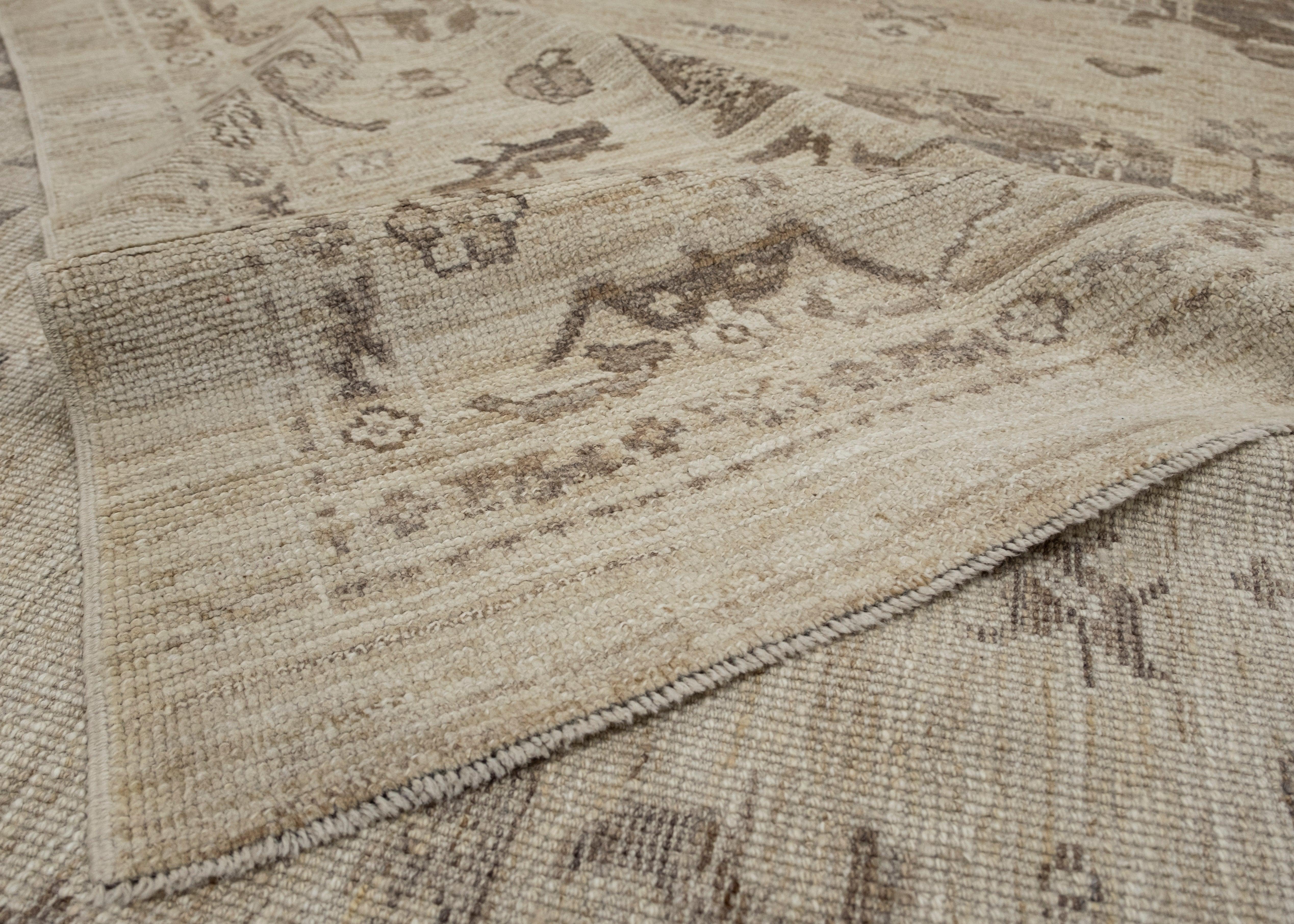 Wool Turkish Oushak Rug 9'3