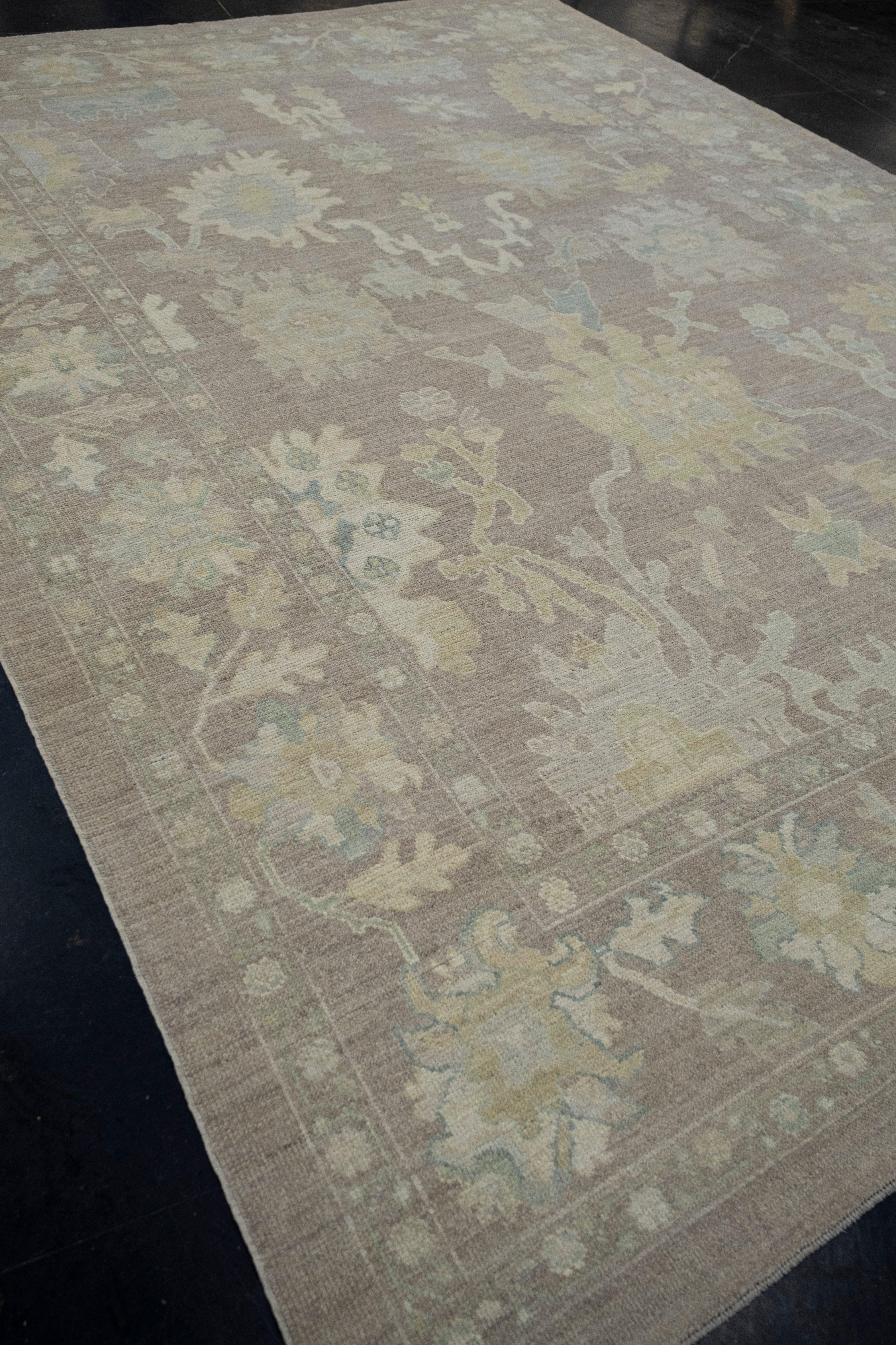 Türkischer Oushak-Teppich 9'3