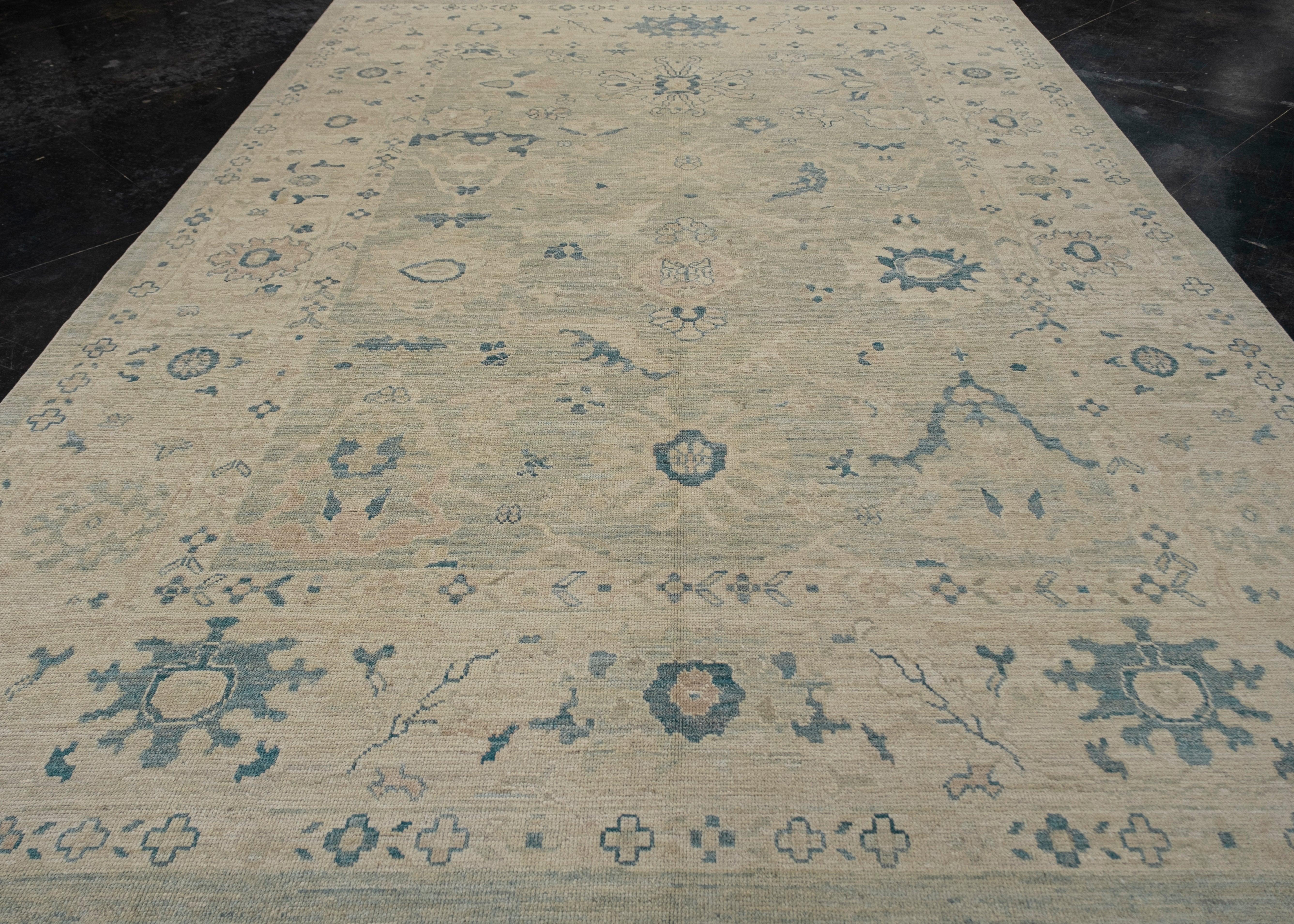 Turkish Oushak Rug 9'3