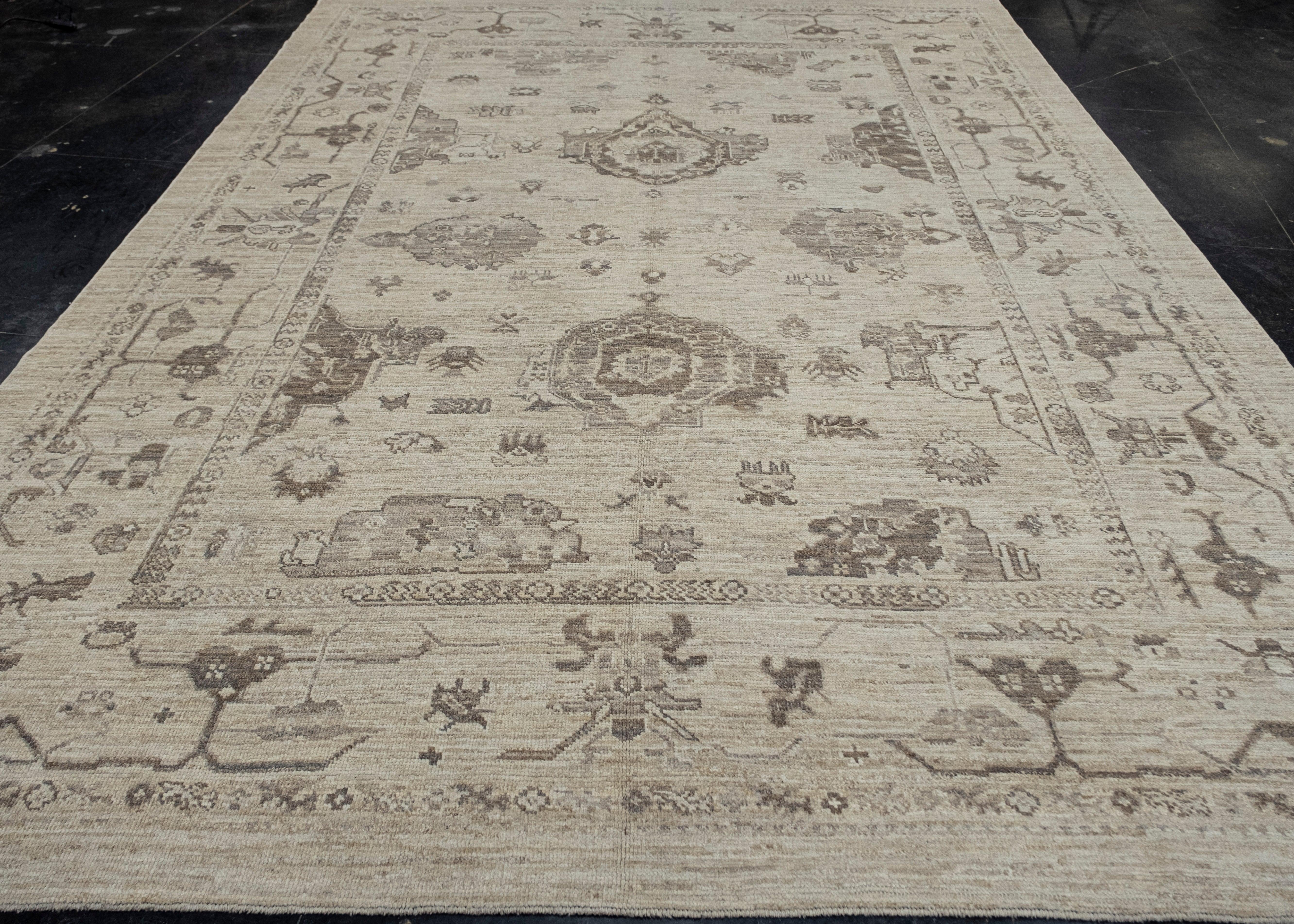Turkish Oushak Rug 9'3