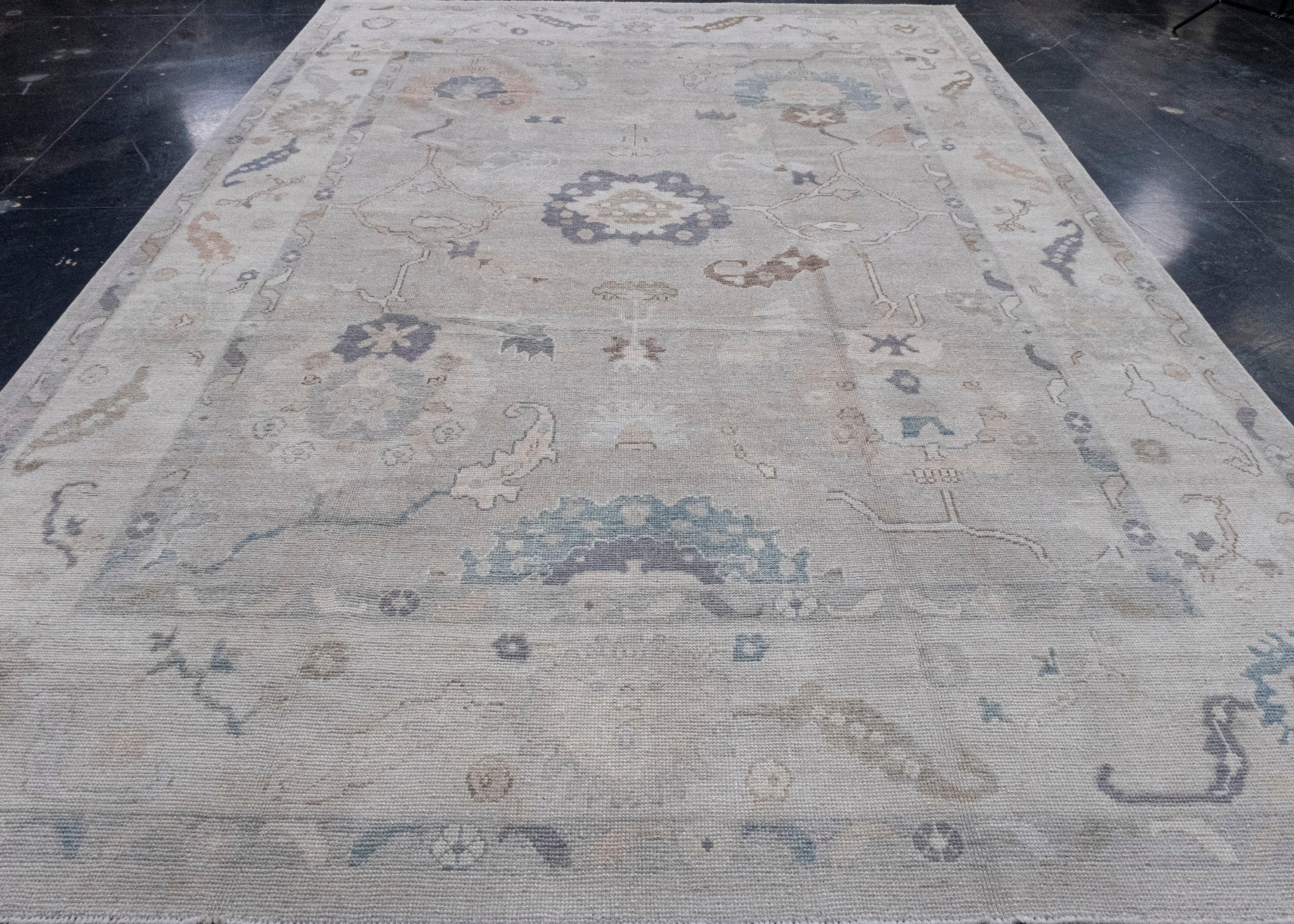 Turkish Oushak Rug 9'3