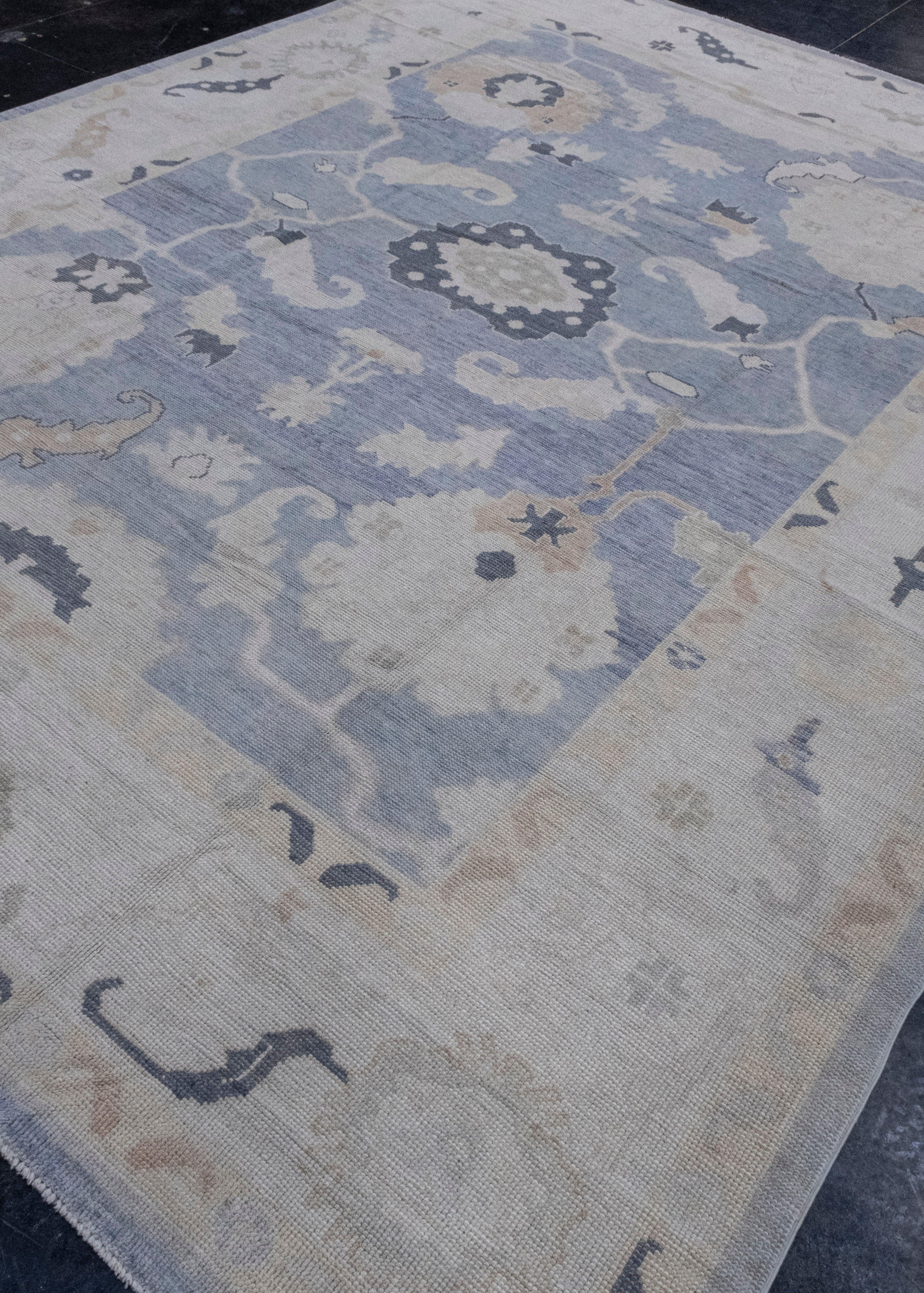 Turkish Oushak Rug 9'4