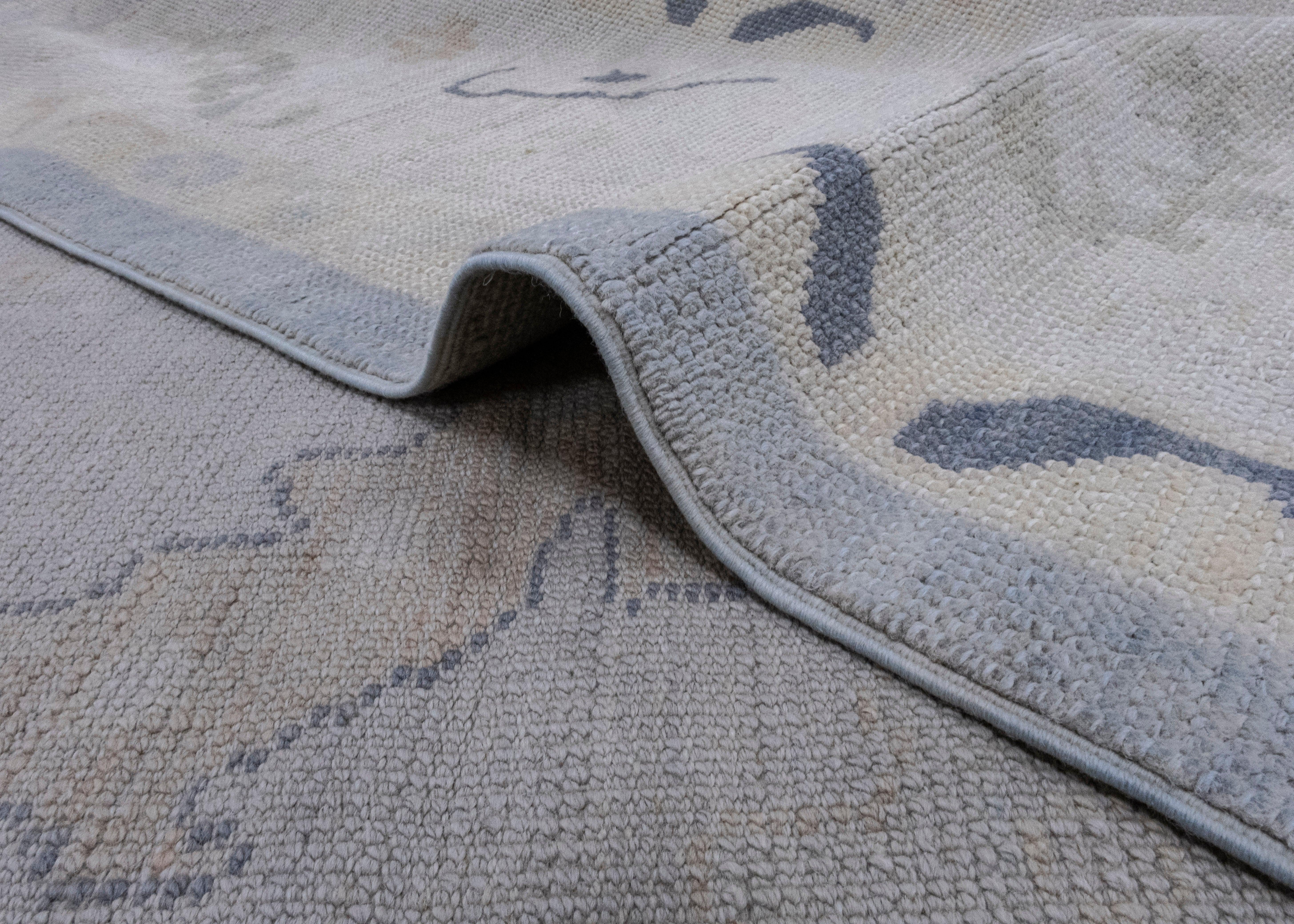 Wool Turkish Oushak Rug 9'4