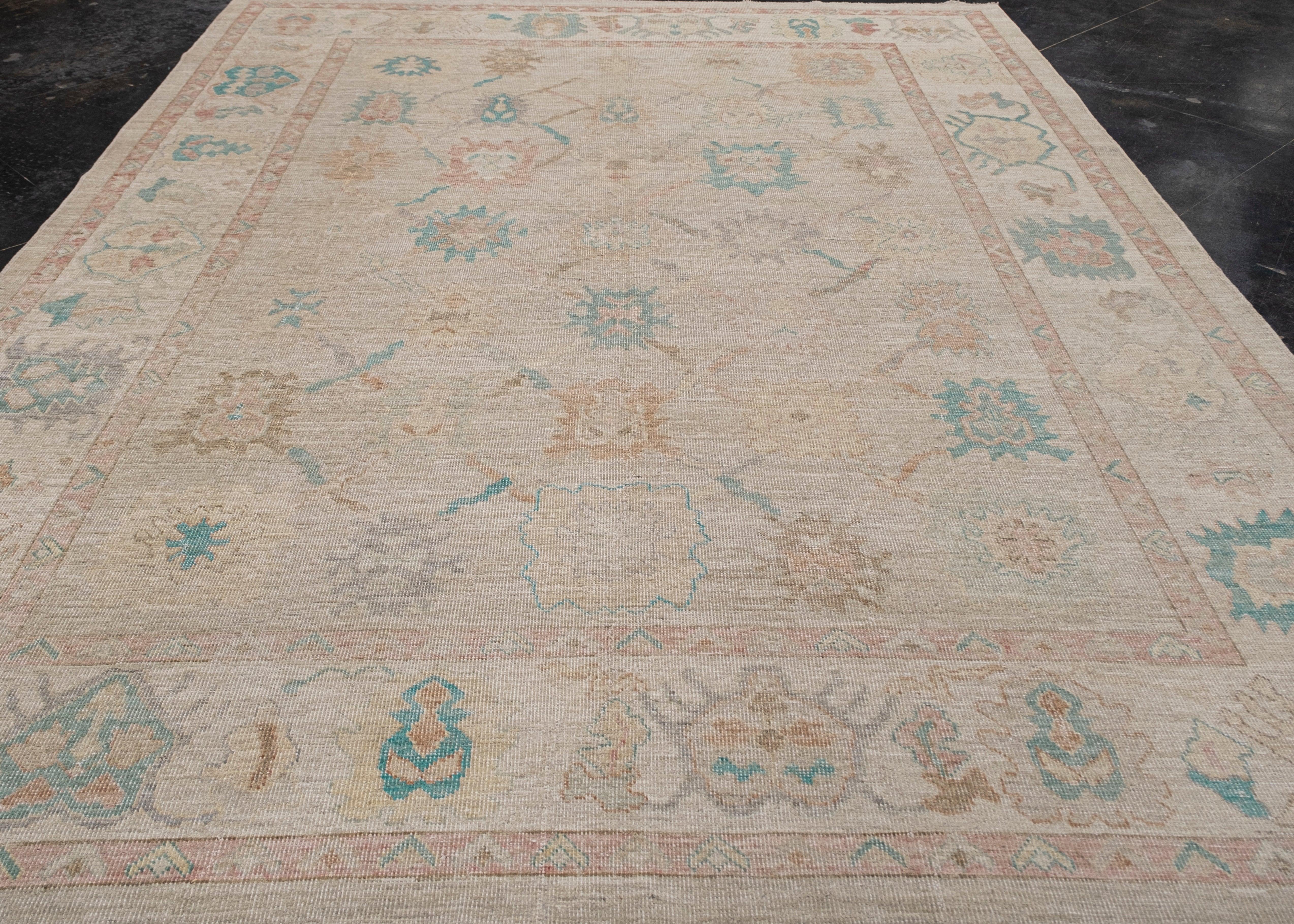 Turkish Oushak Rug 9'4