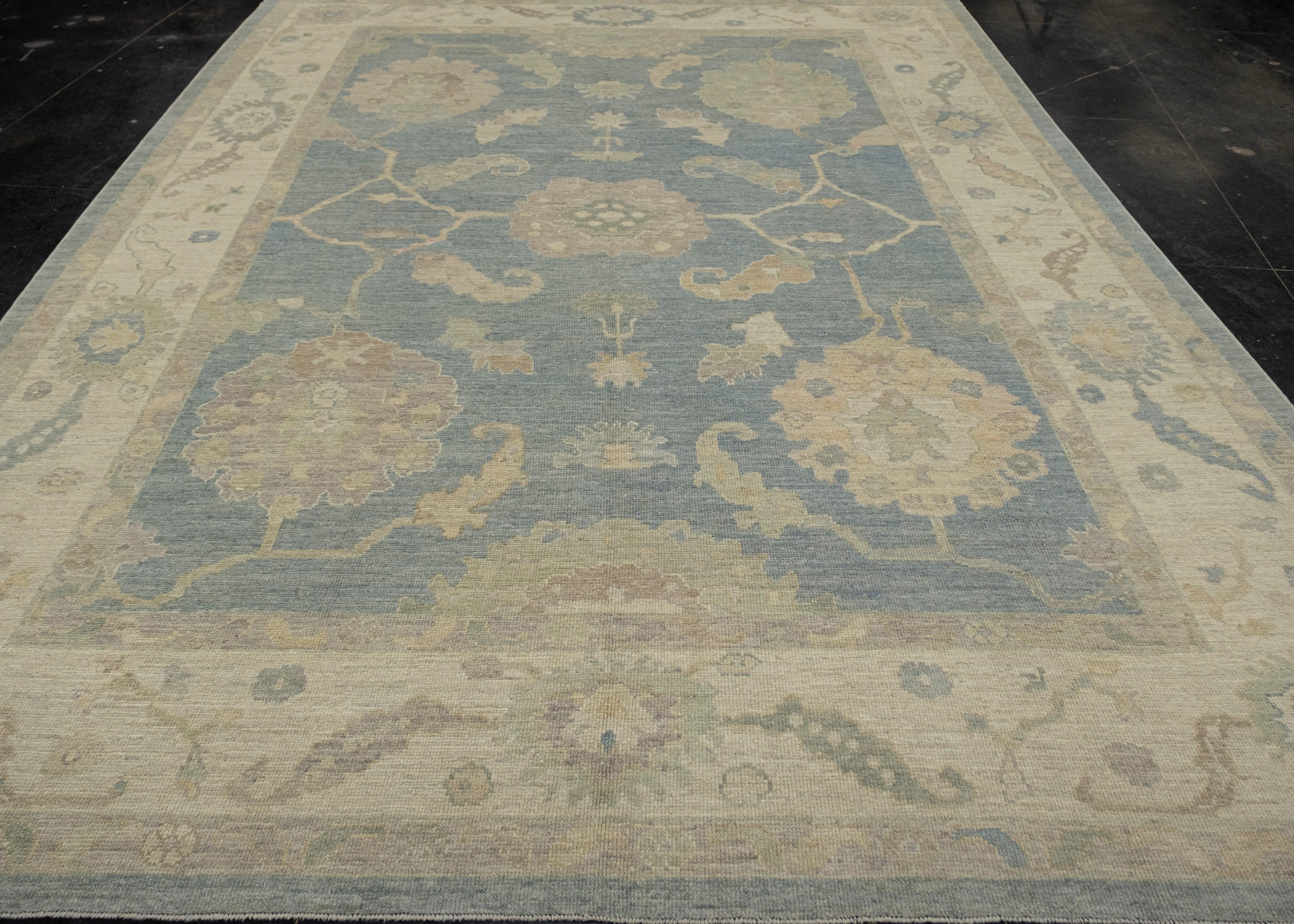 Turkish Oushak Rug 9'4
