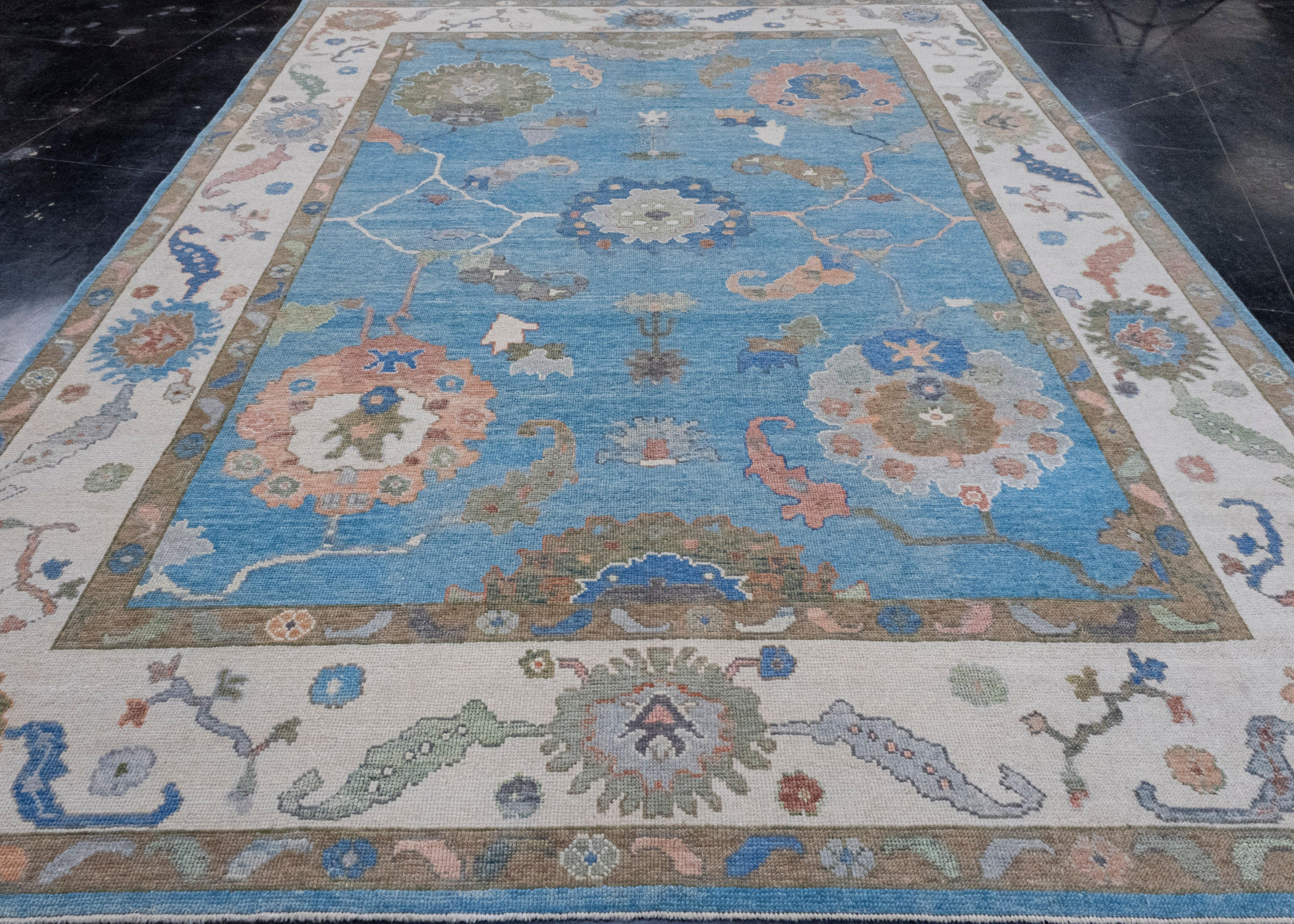 Turkish Oushak Rug 9'4