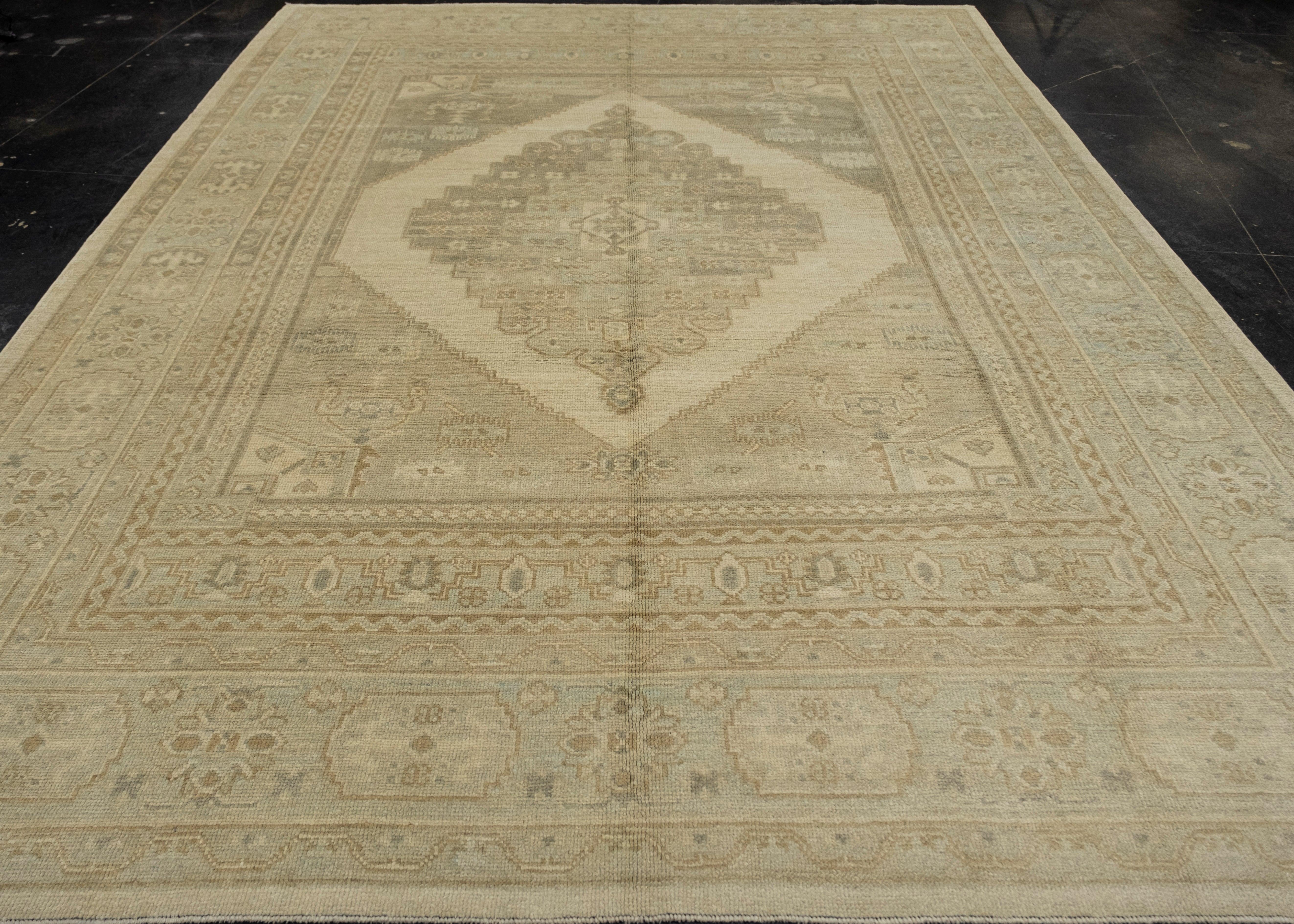 Turkish Oushak Rug 9'4