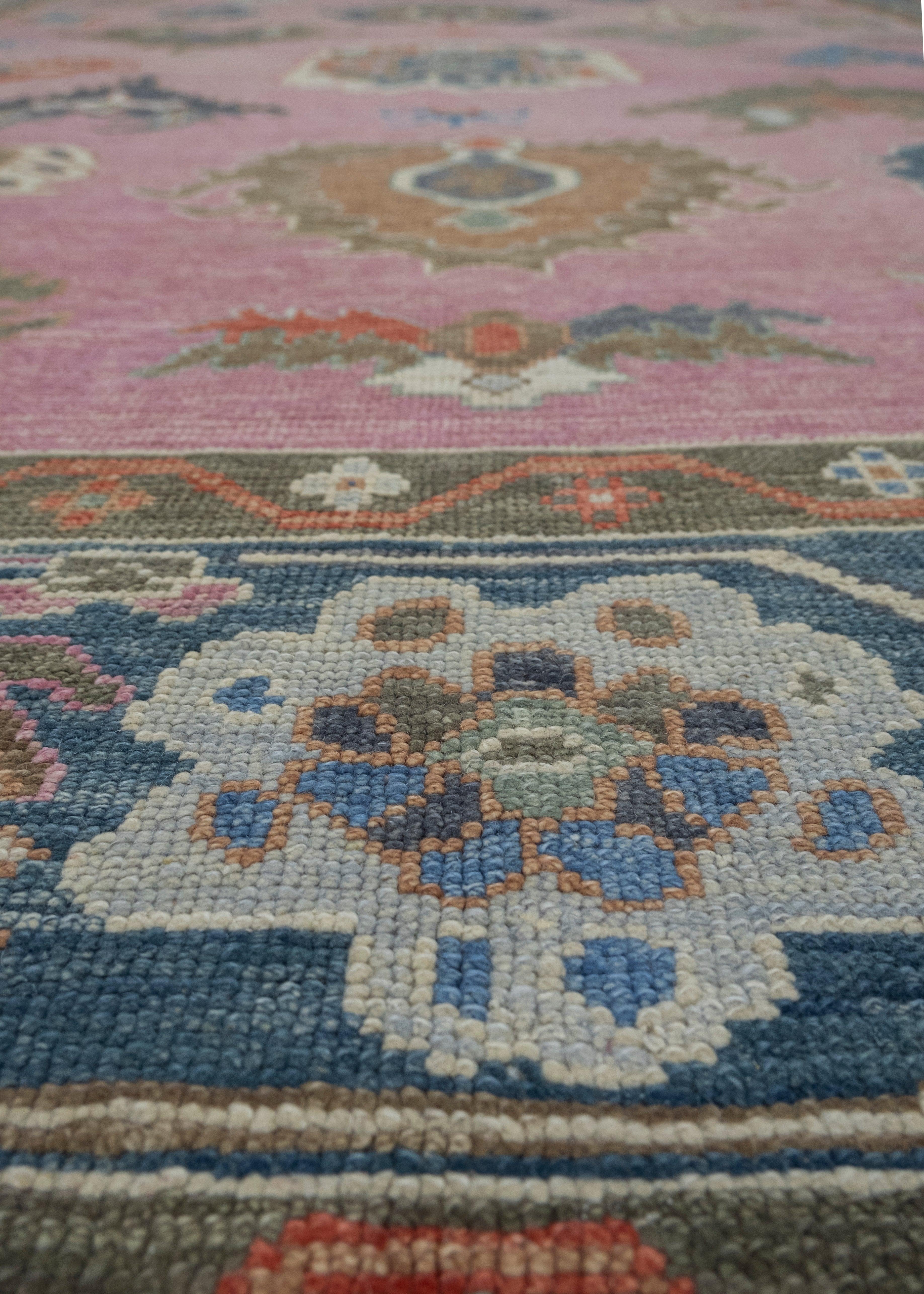 Wool Turkish Oushak Rug 9'5