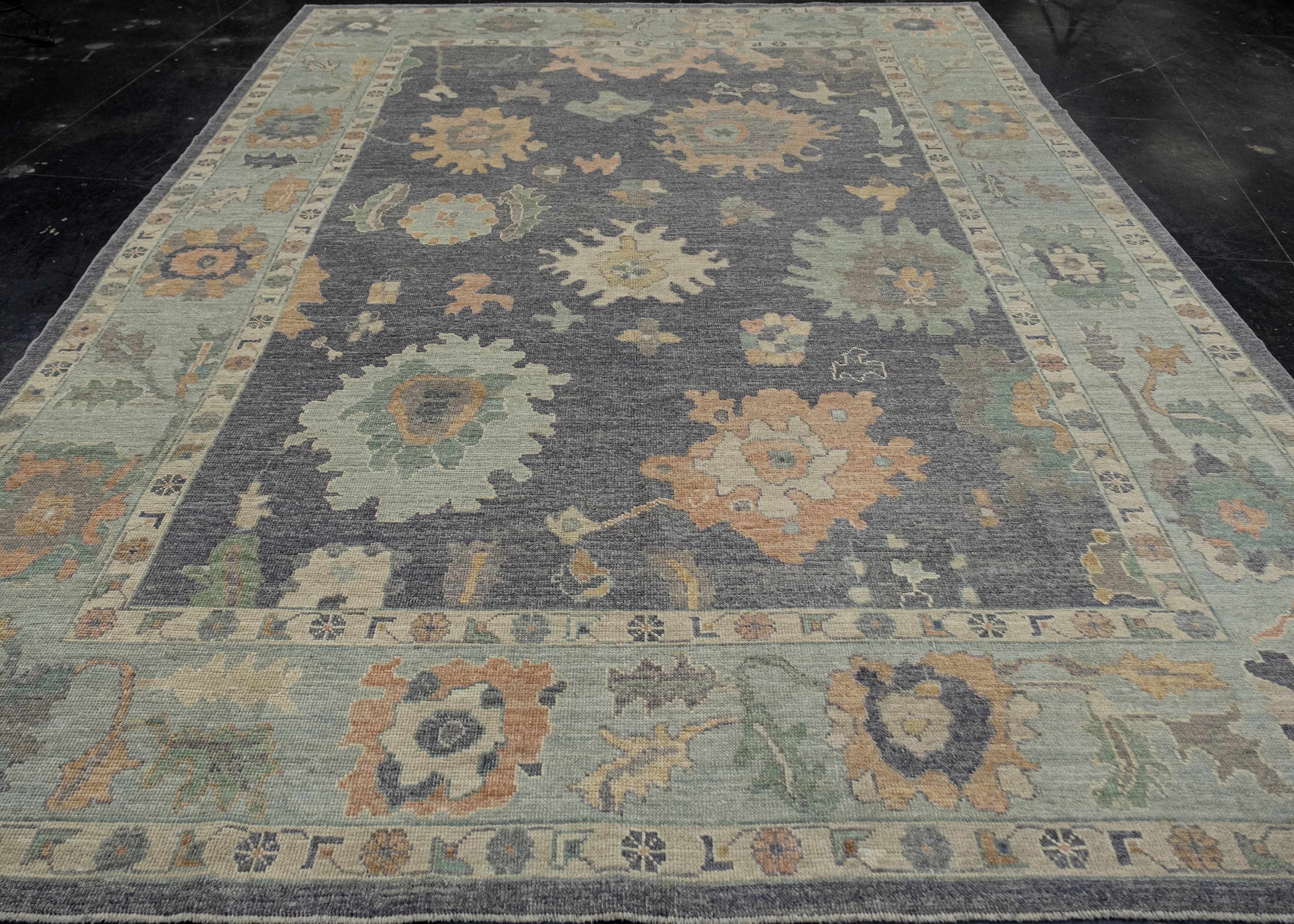 Turkish Oushak Rug 9'5