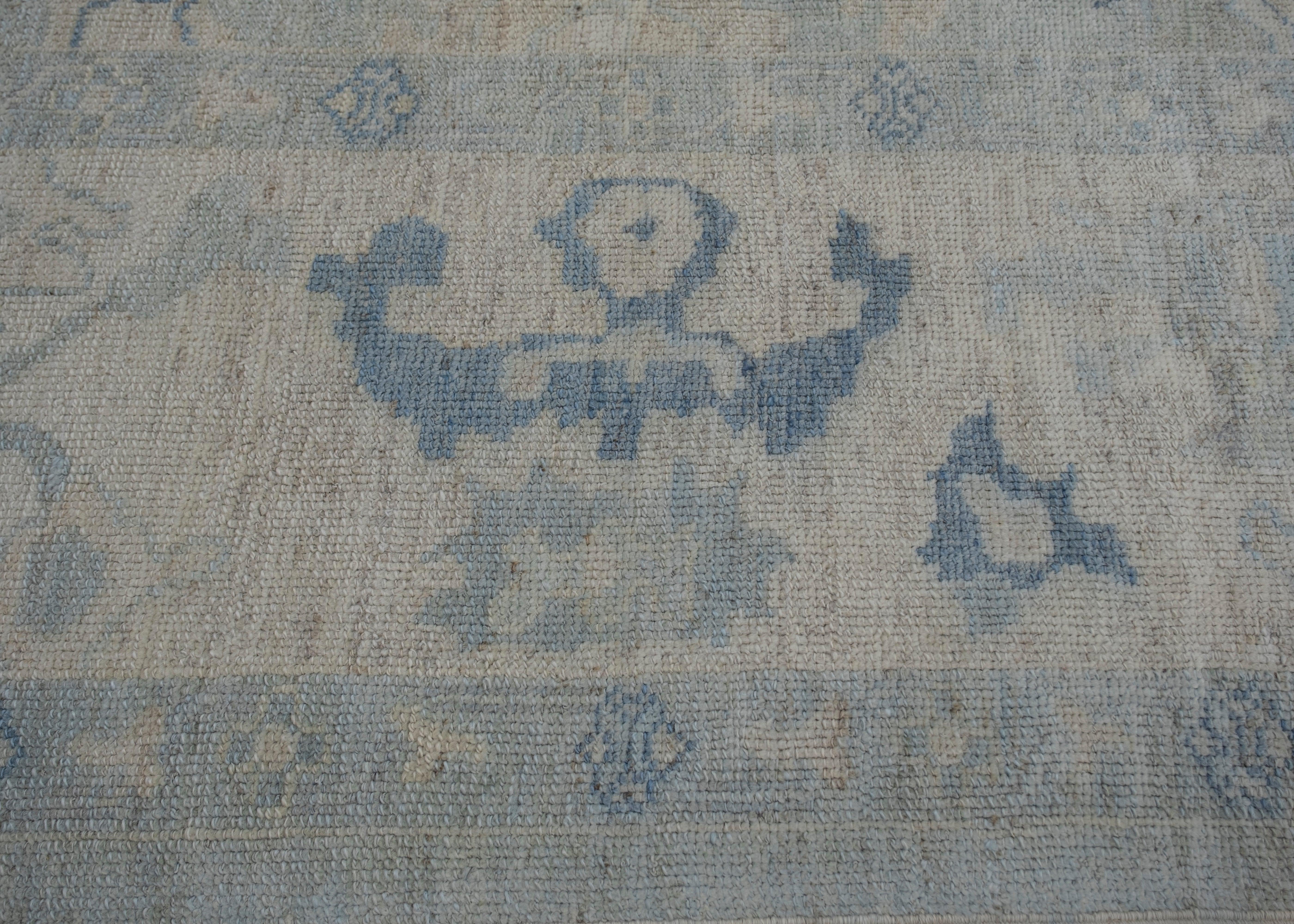Oushak Rugs Orientale Annodato a Mano Turco Oushak 9'10