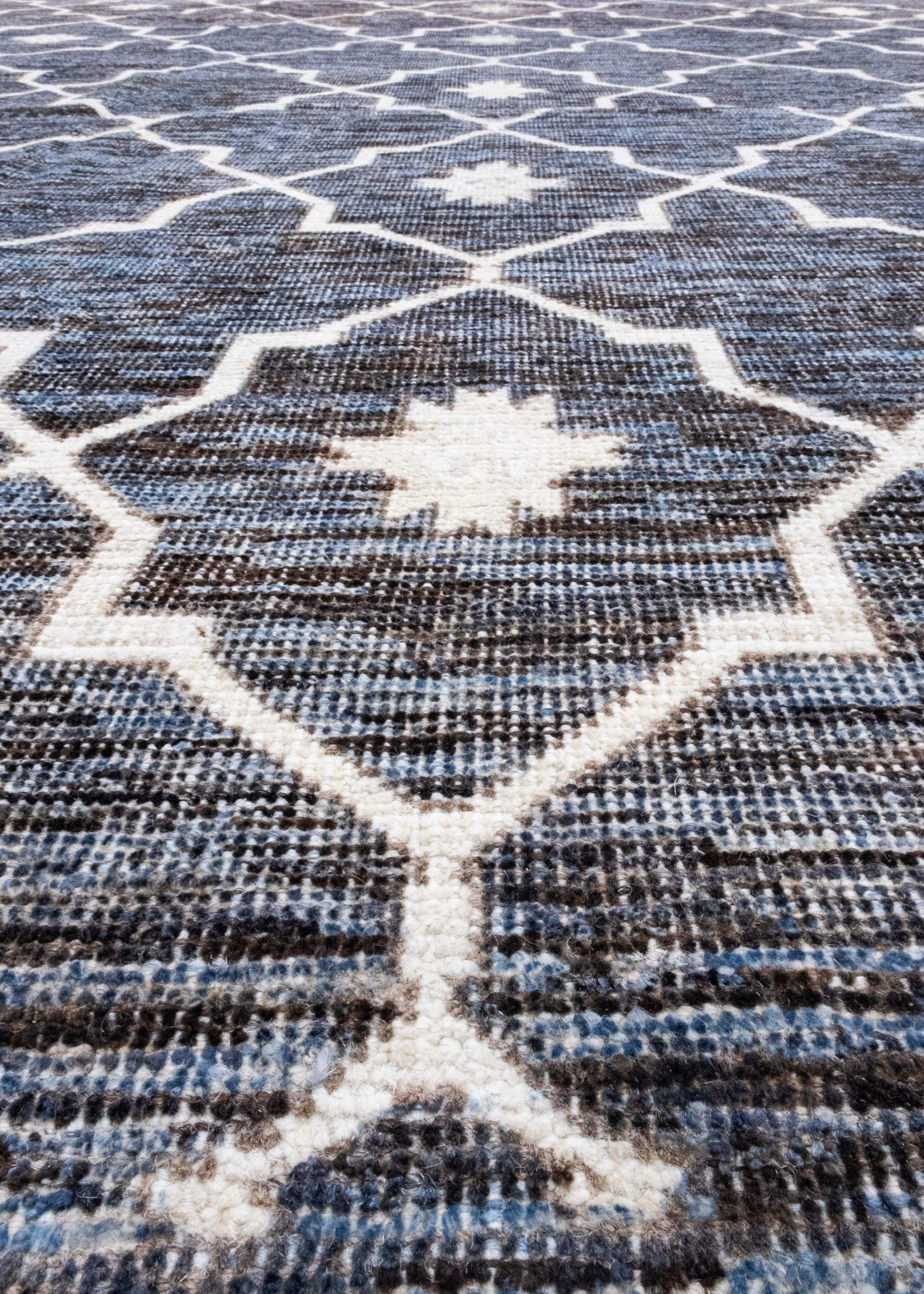 Contemporary Turkish Oushak Rug 9'6