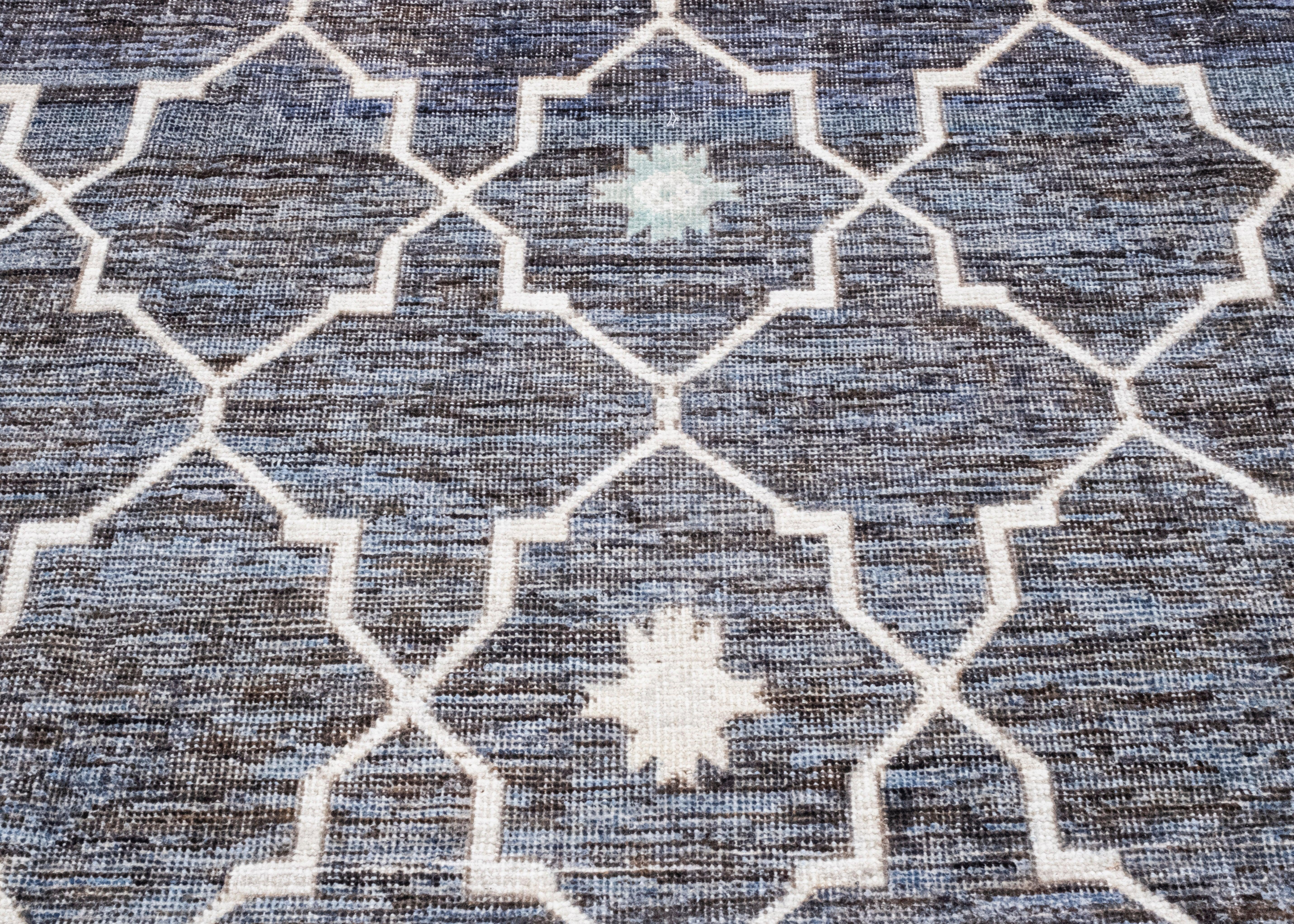 Wool Turkish Oushak Rug 9'6