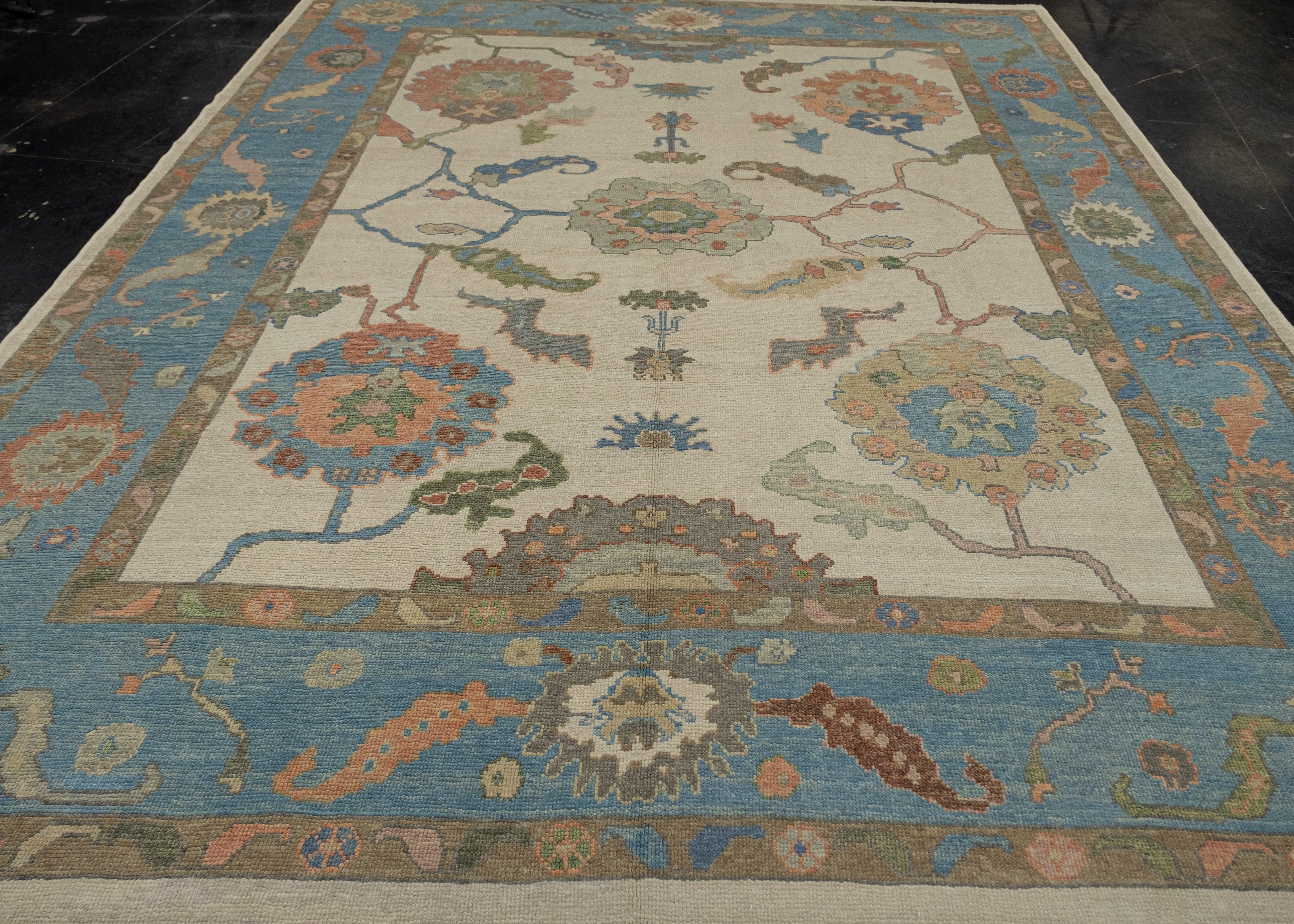 Turkish Oushak Rug 9'6