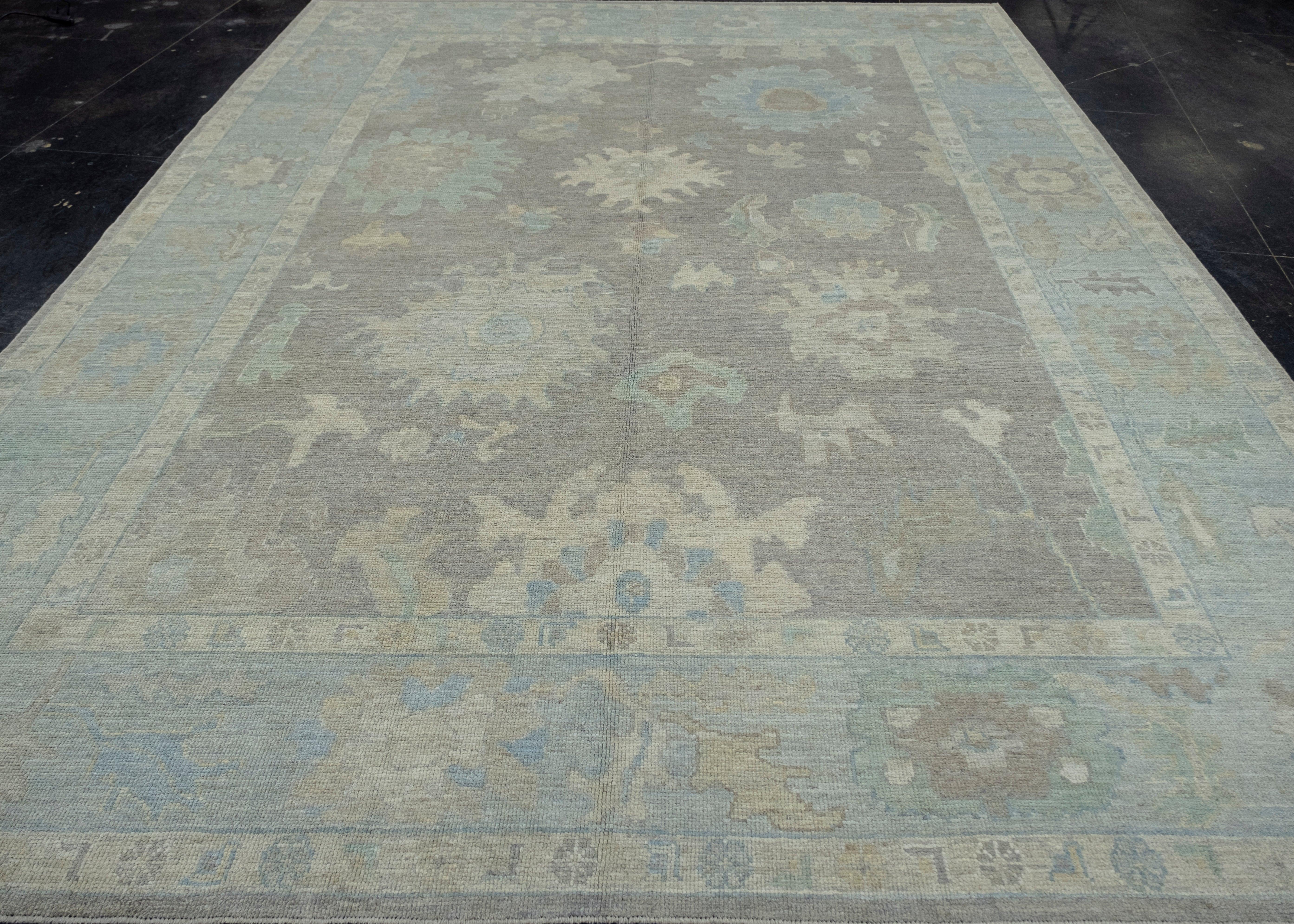 Turkish Oushak Rug 9'6
