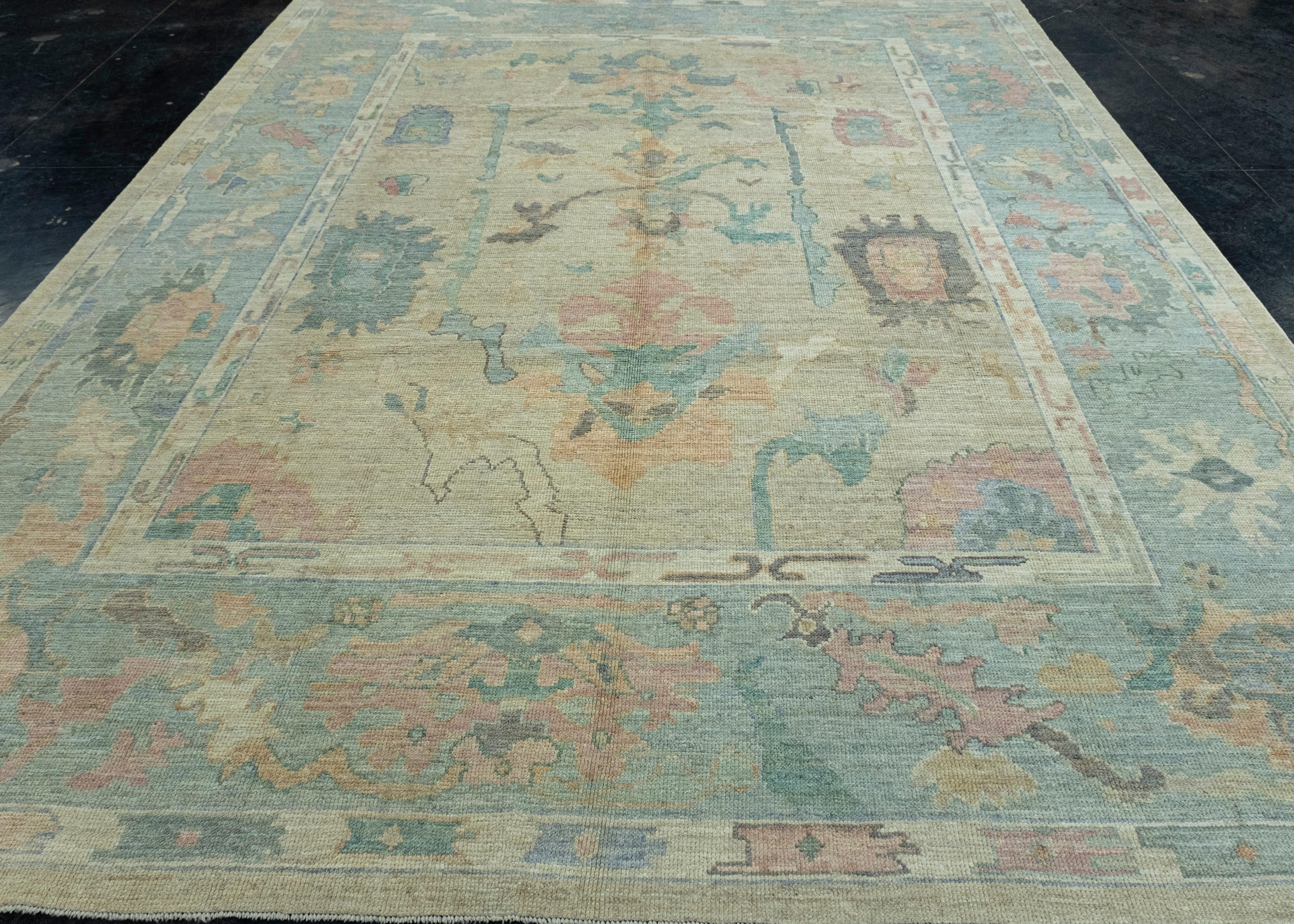 Turkish Oushak Rug 9'7