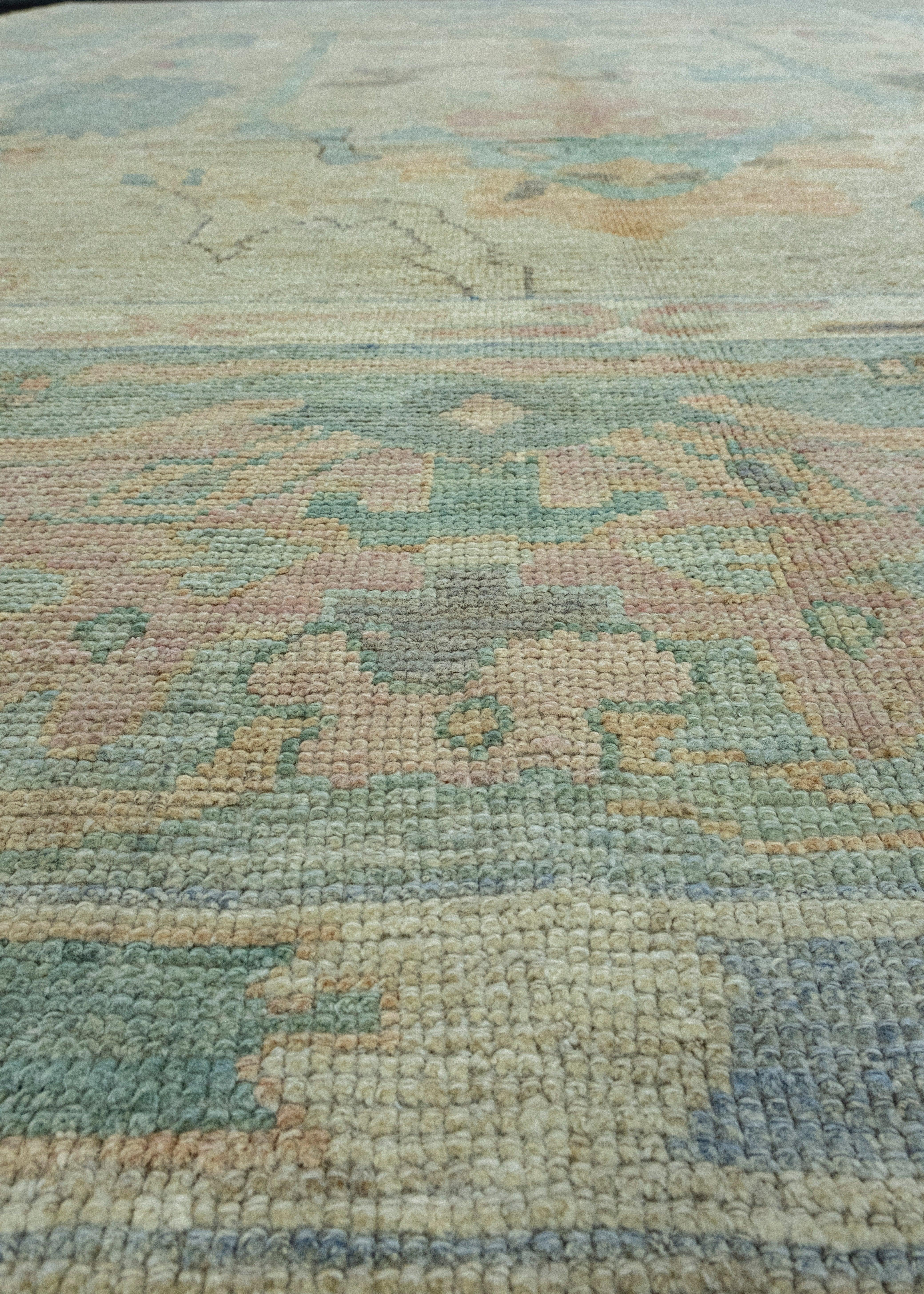 Contemporary Turkish Oushak Rug 9'7