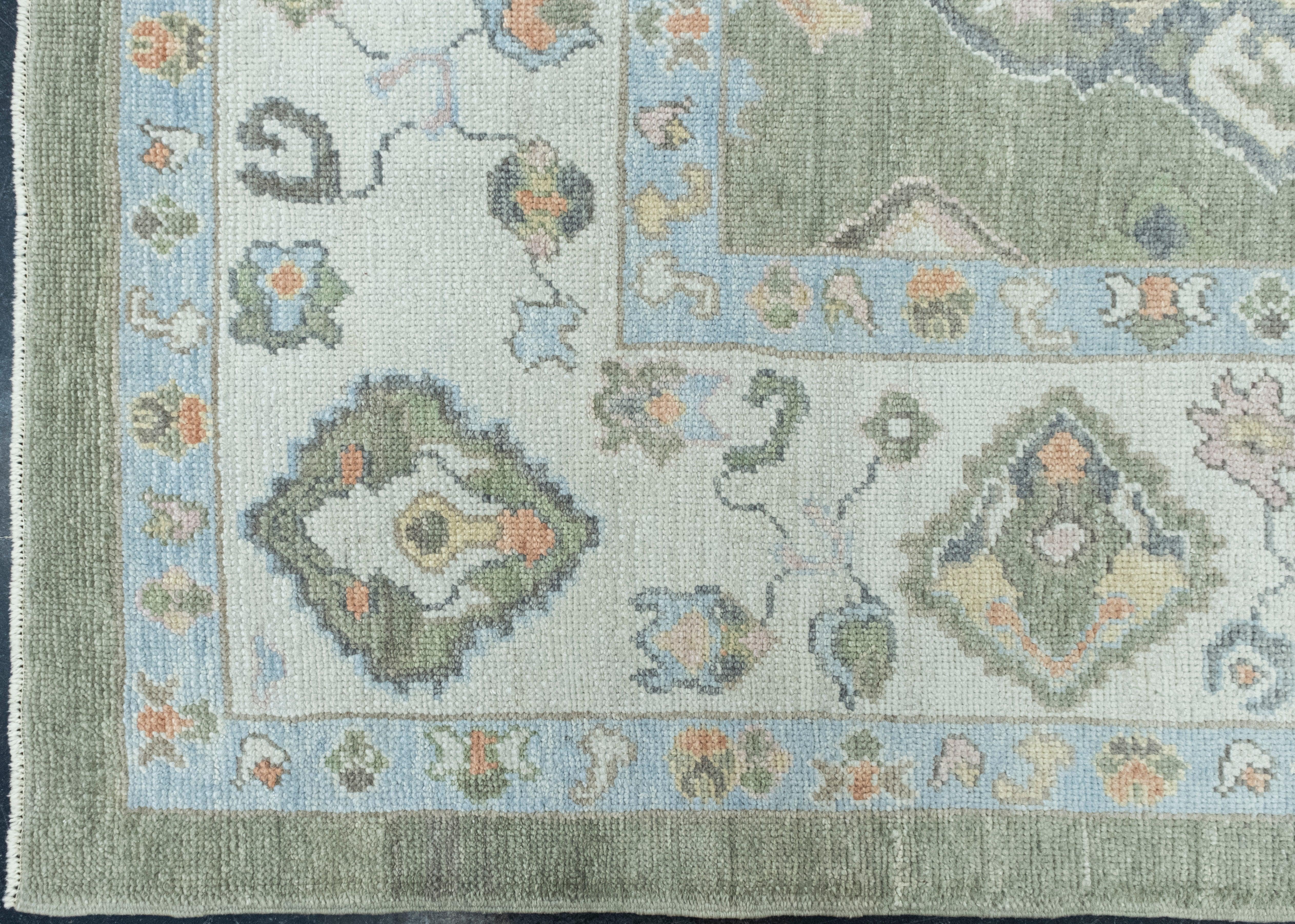 Turkish Oushak Rug 9'7