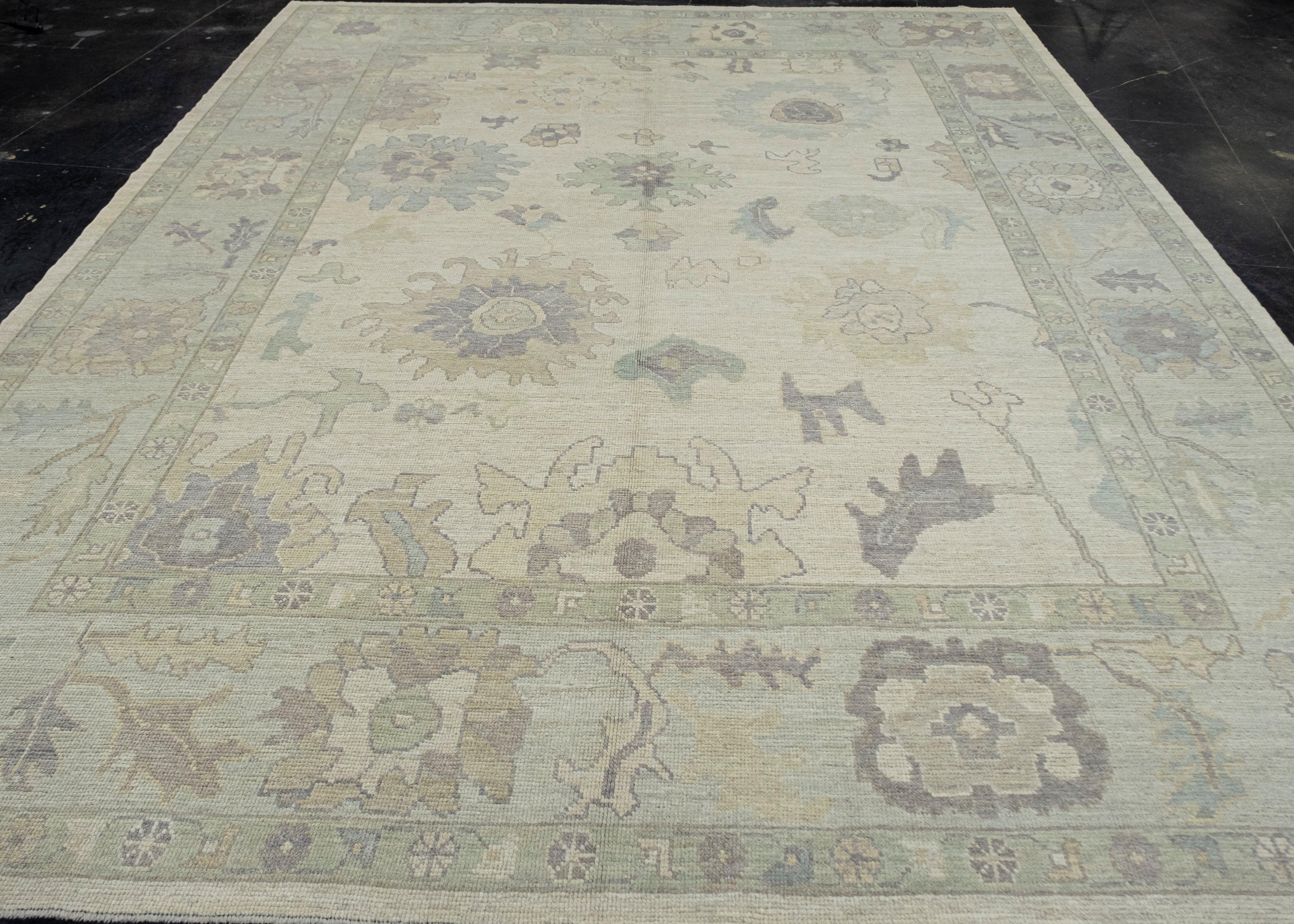 Turkish Oushak Rug 9'7