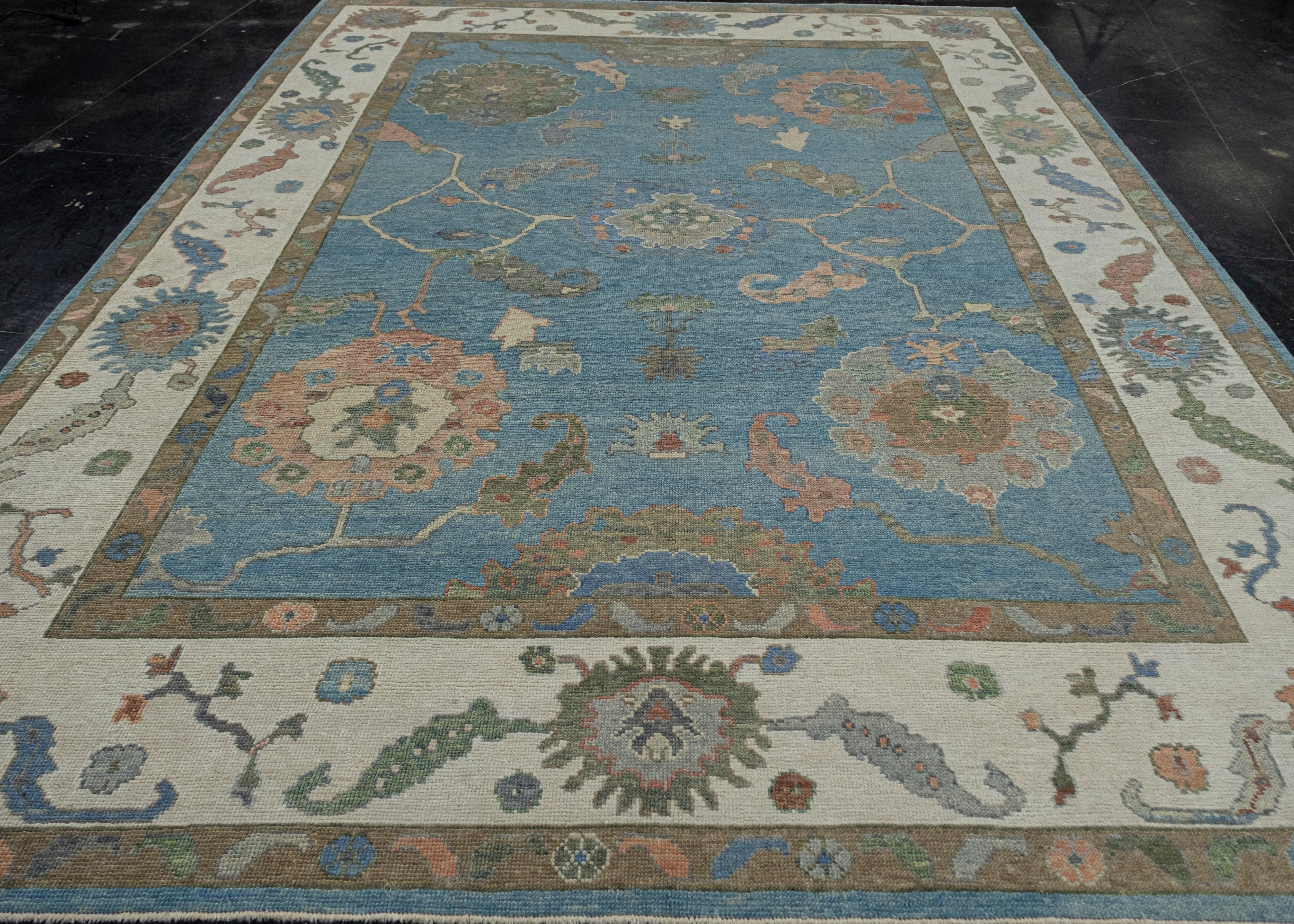 Turkish Oushak Rug 9'8
