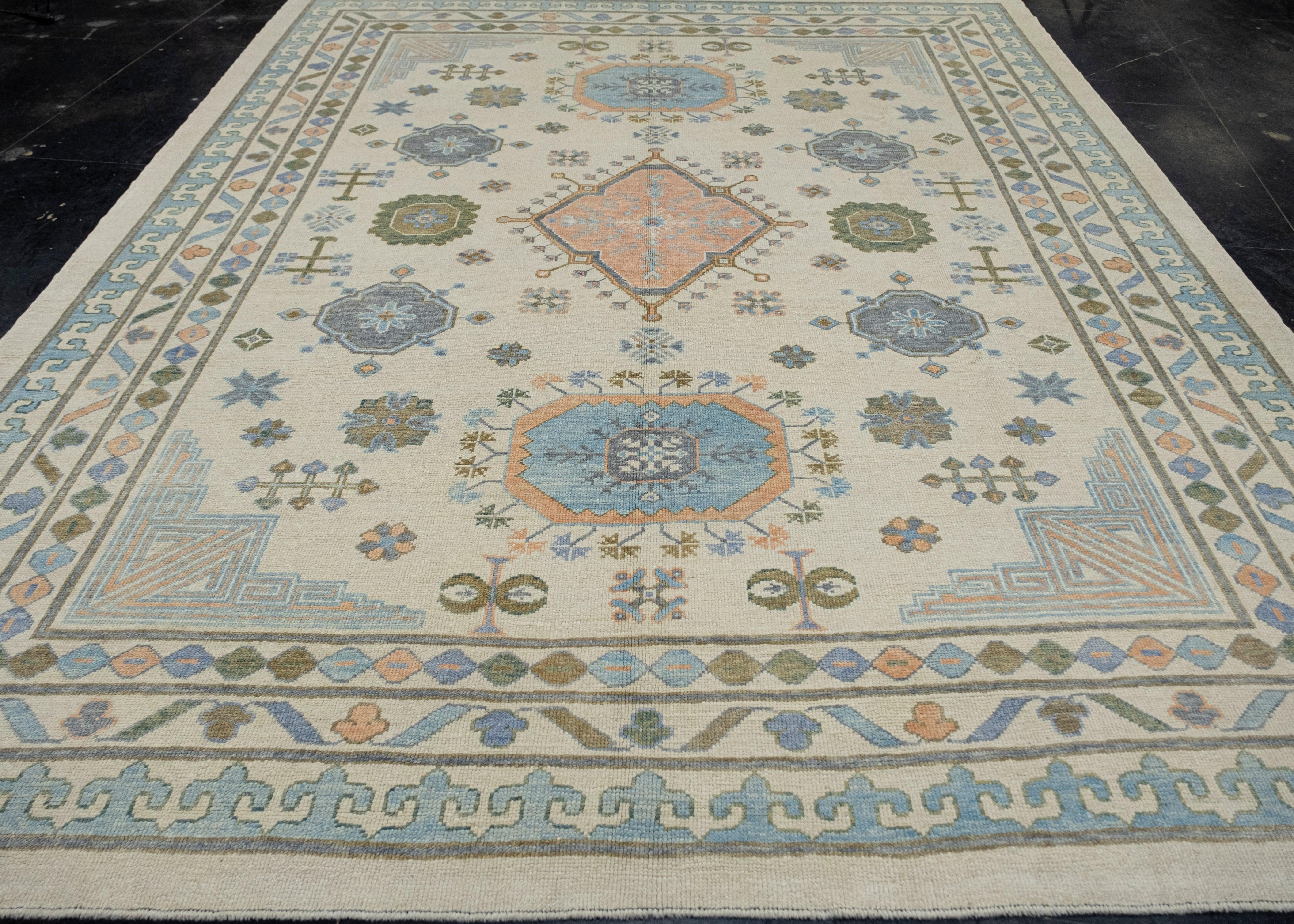 Turkish Oushak Rug 9'8