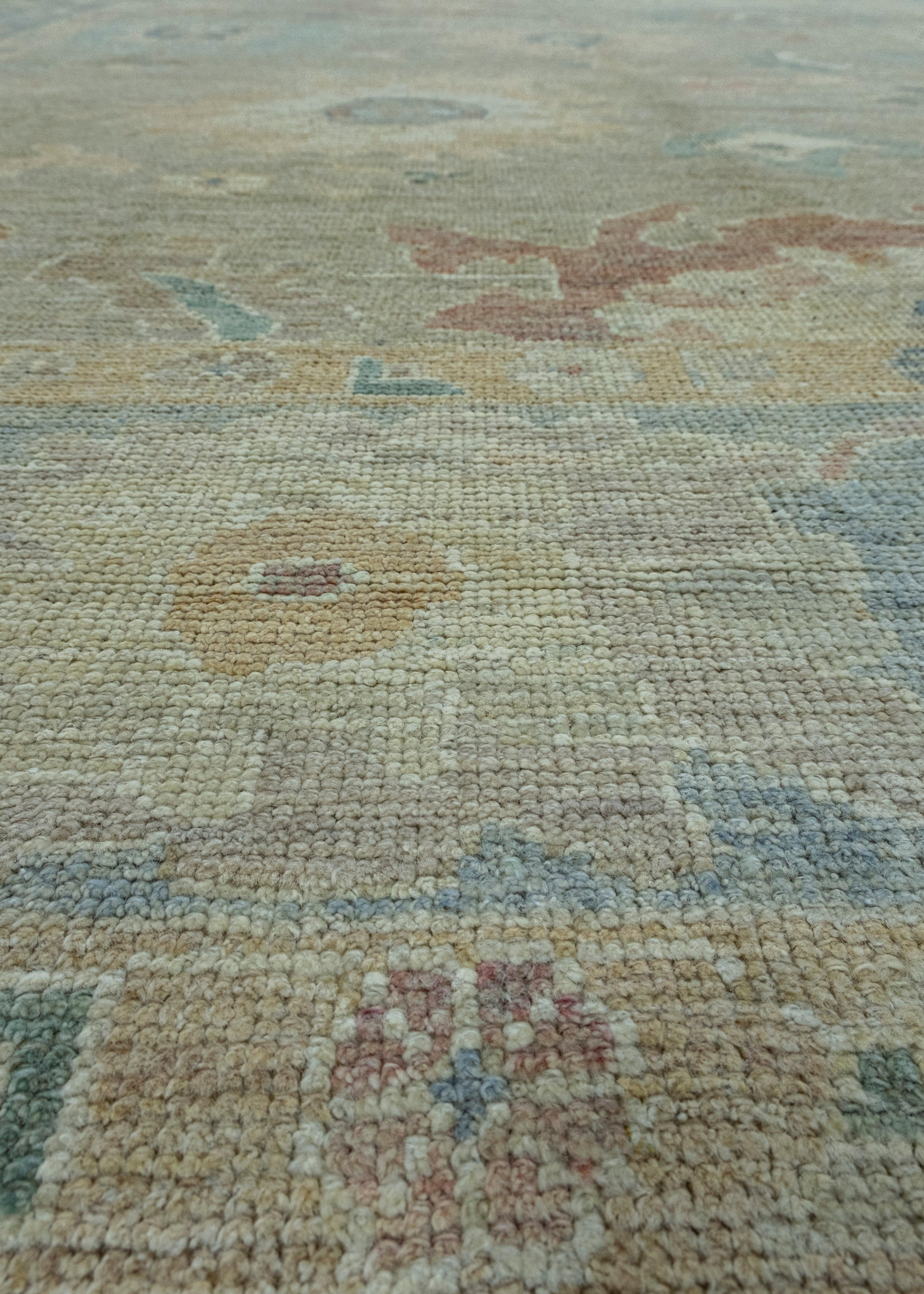 Contemporary Turkish Oushak Rug 9'9